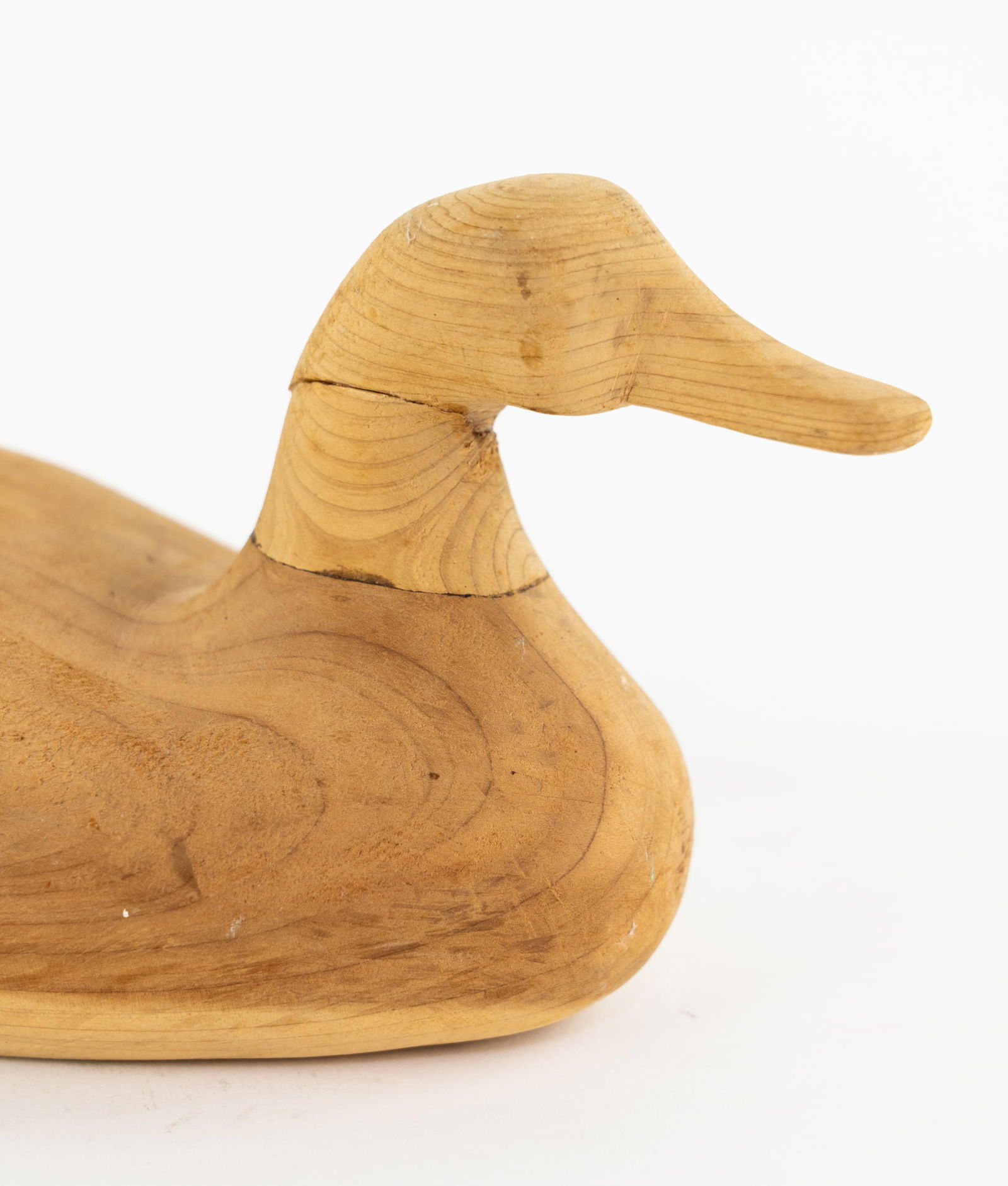 Cliff Tillett Unfinished Hand Carved Wood Duck Decoy (1 of 6)
