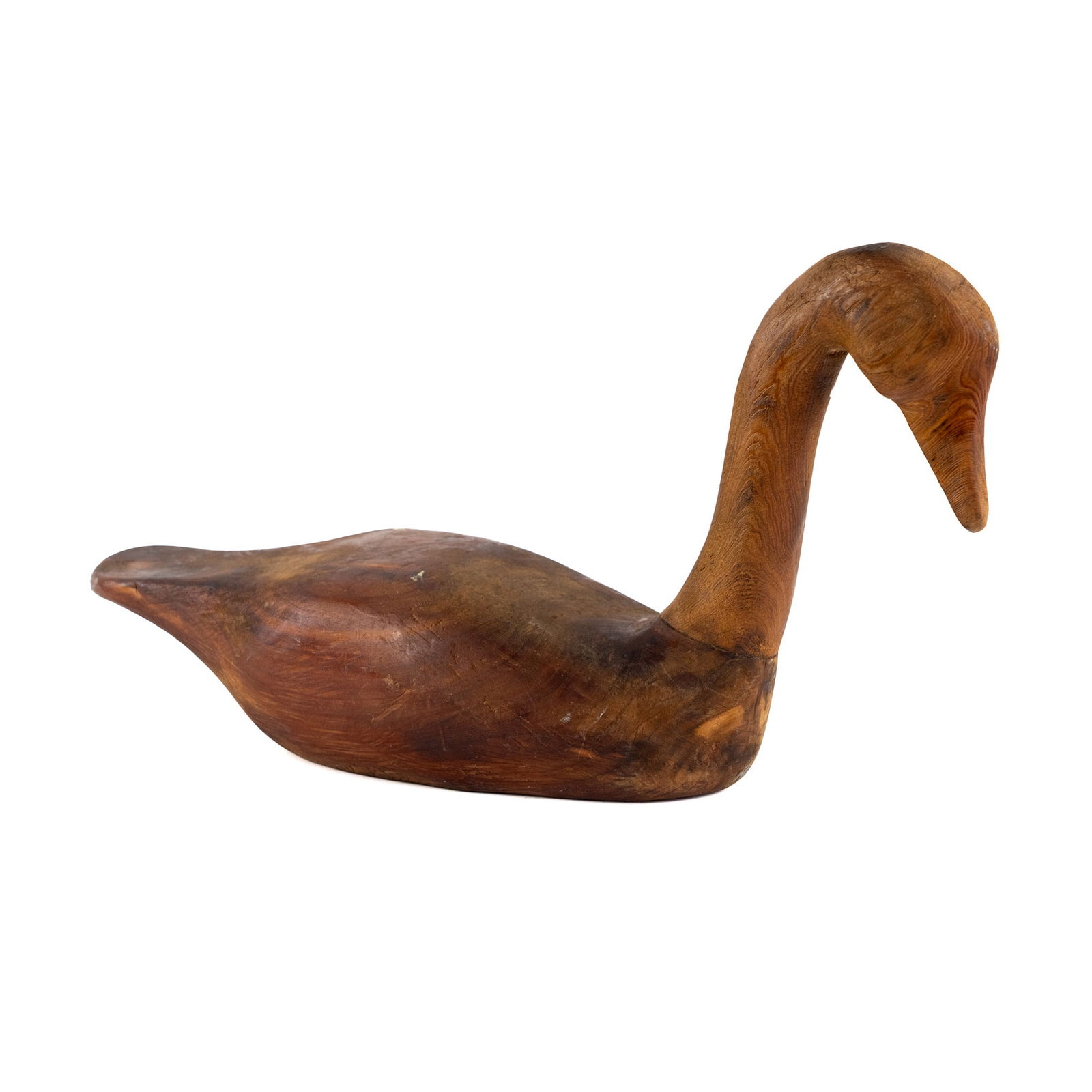 Cliff Tillett Unfinished Hand Carved Wood Swan Decoy (1 of 7)
