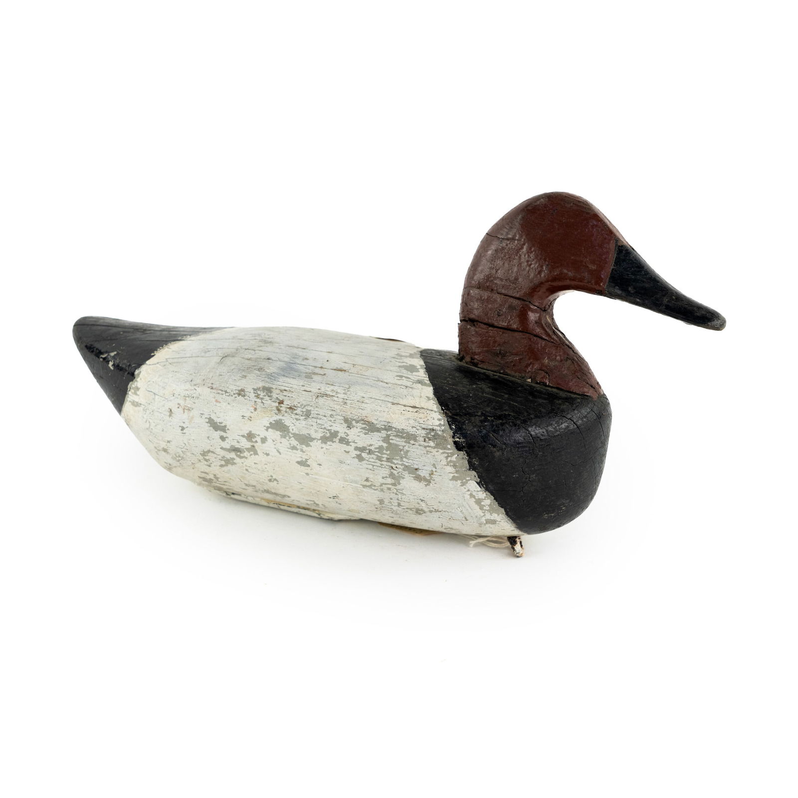 Sam Barnes Hand Carved Canvasback Wood Duck Decoy (1 of 8)
