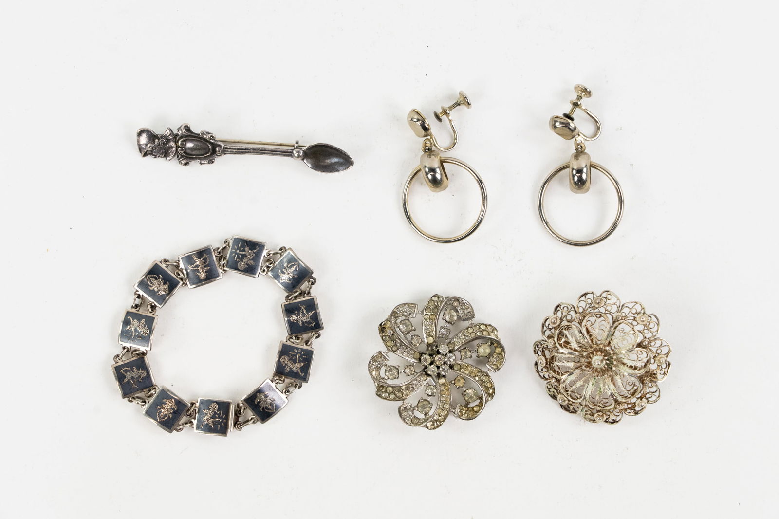 (6) Grouping of Vintage Sterling Jewelry (1 of 7)