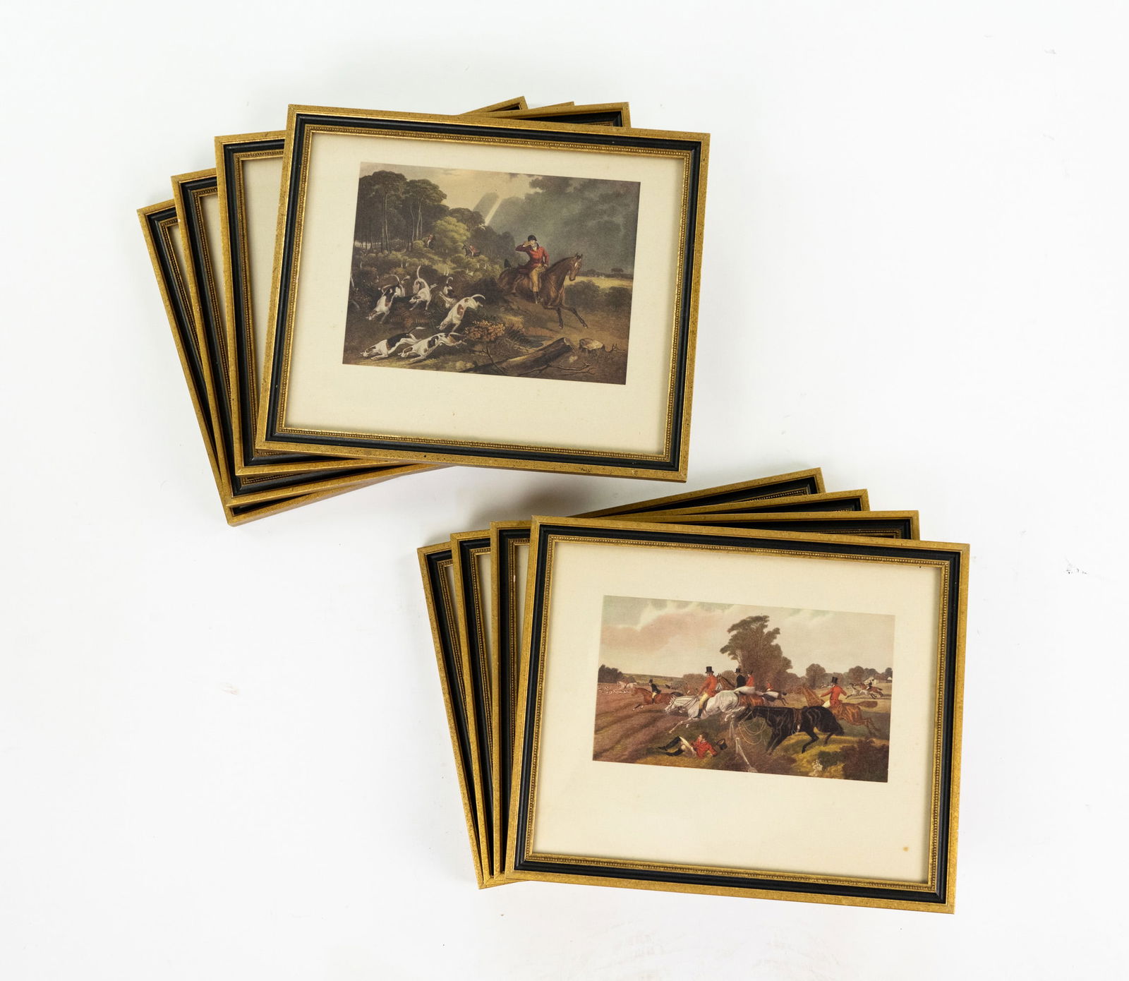 (8) Famous Sporting Prints , I - Hunting Aquatint Hunting Prints (1 of 11)