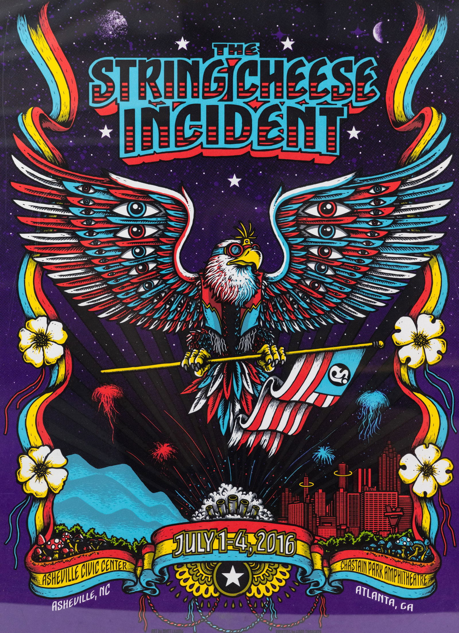 The String Cheese Incident July 1-4th 2016 Poster (1 of 7)