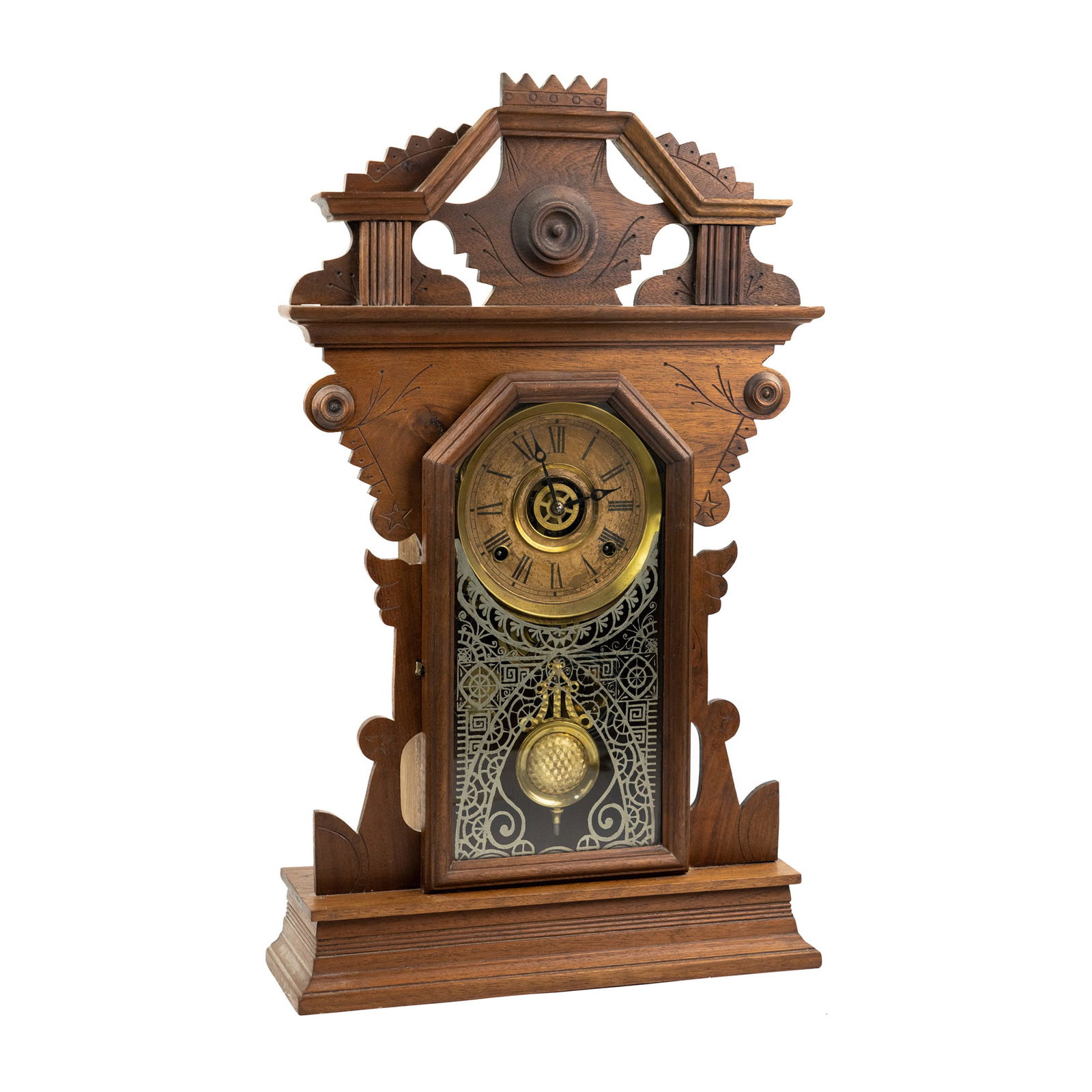 Antique Russell & Jones 'Berkshire' Model Wind-Up Clock (1 of 13)