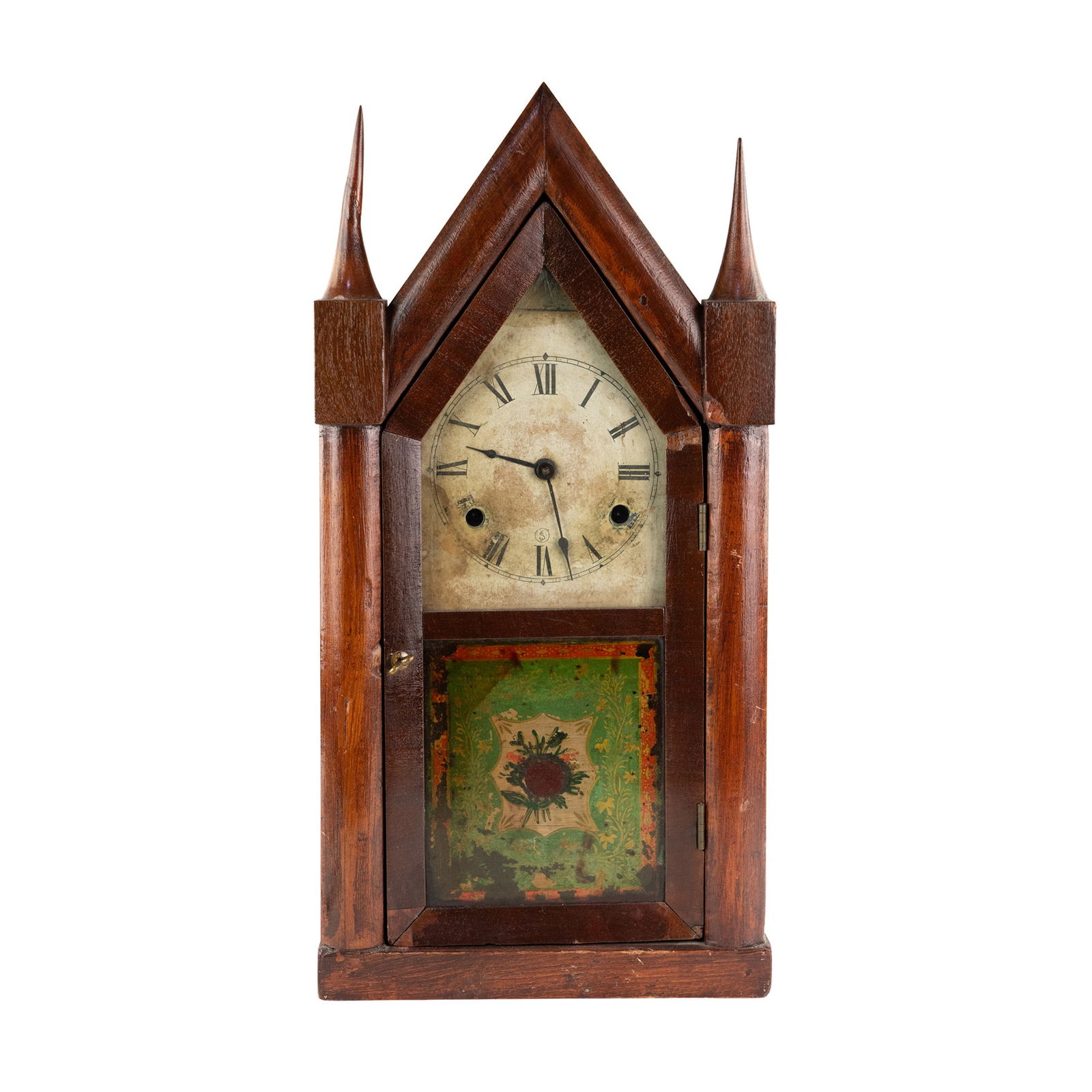 Chauncey Jerome Steeple Wood Clock (1 of 10)