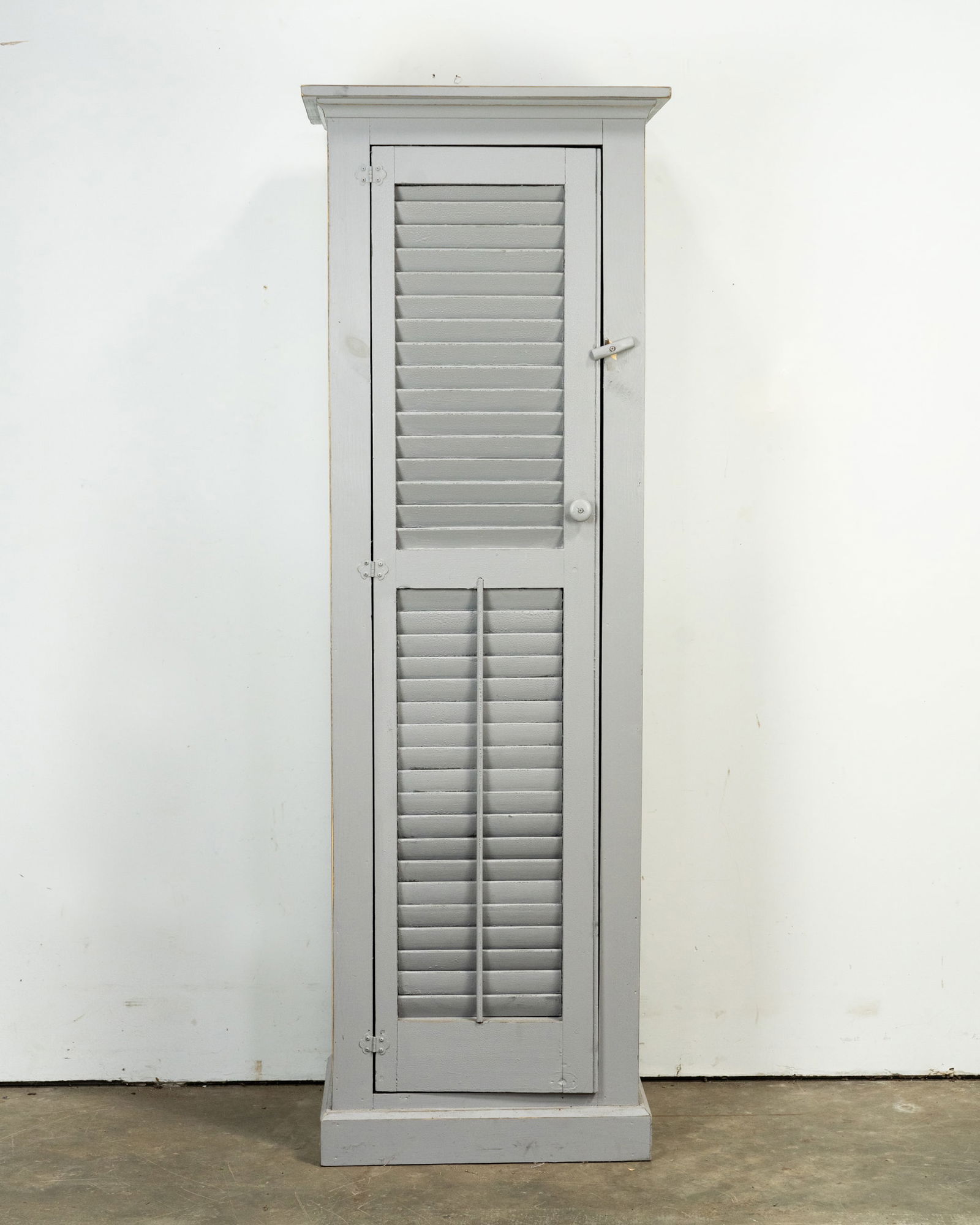 Grey Reclaimed Shutter Door Storage Cabinet (1 of 8)