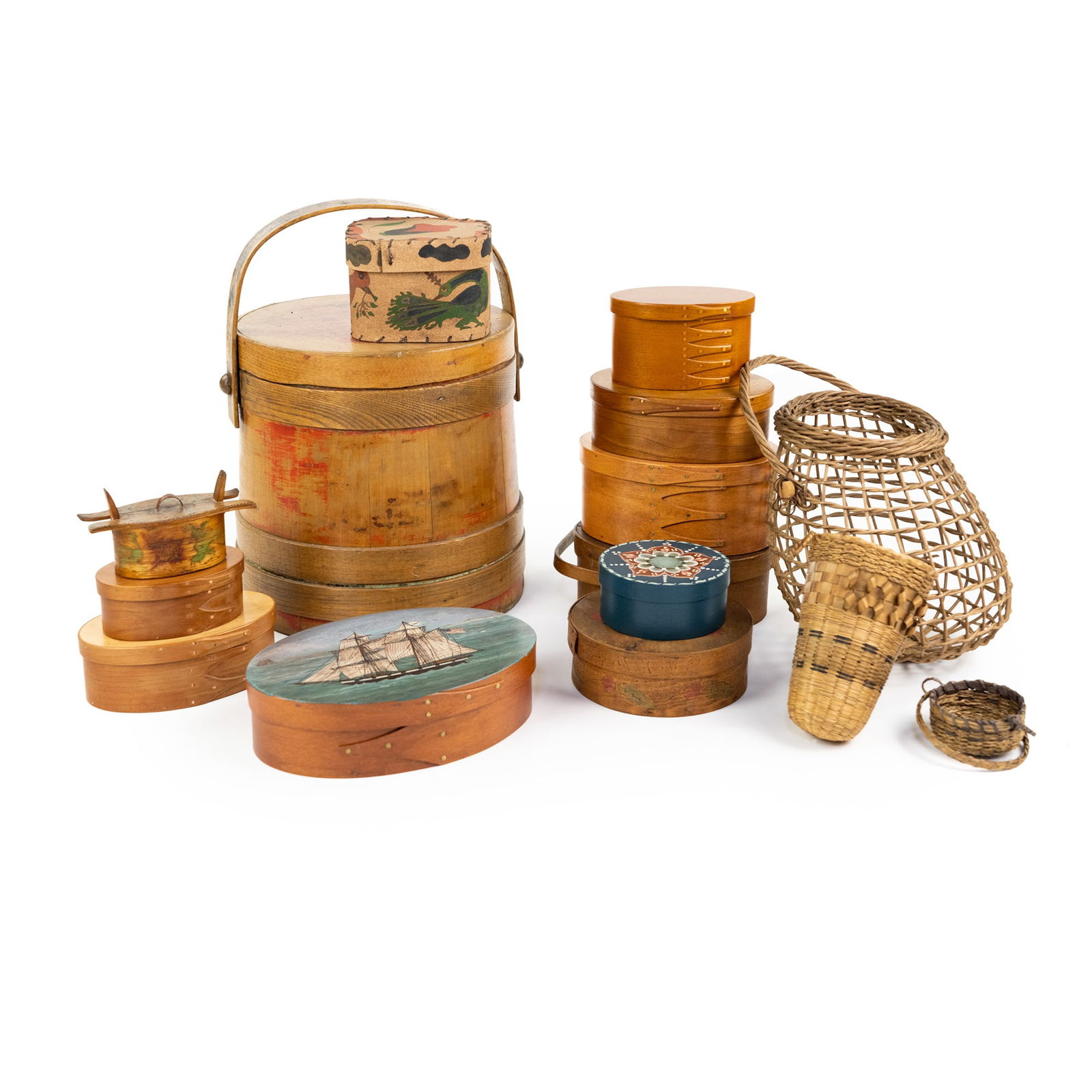 (15) Shaker Assorted Decorative Boxes and Woven Baskets (1 of 11)