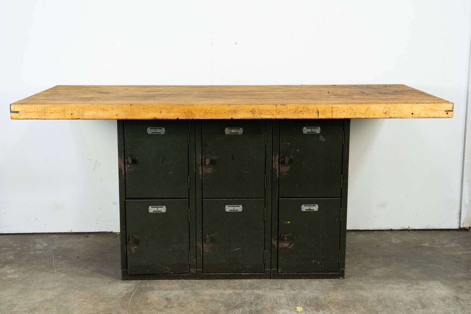 Brodhead Garrett Co Locker Shop Table Auction