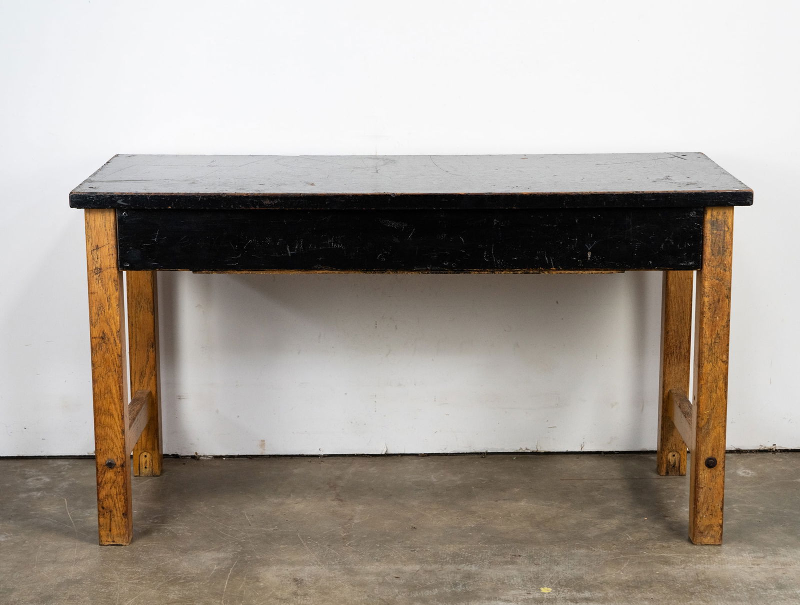School Science Lab Oak Table (1 of 8)