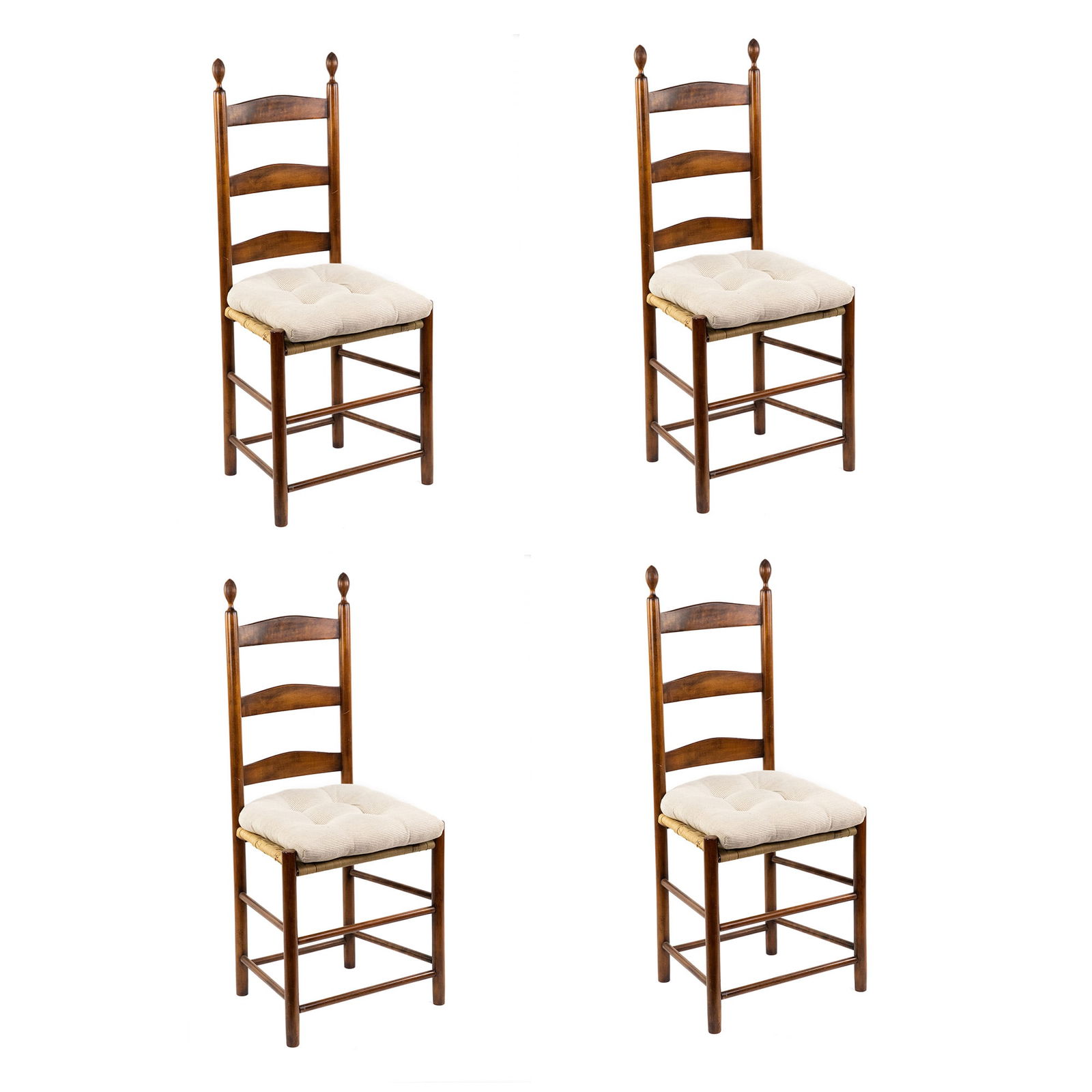 (4) Set Maple Shaker Ladder Back Chairs (1 of 17)