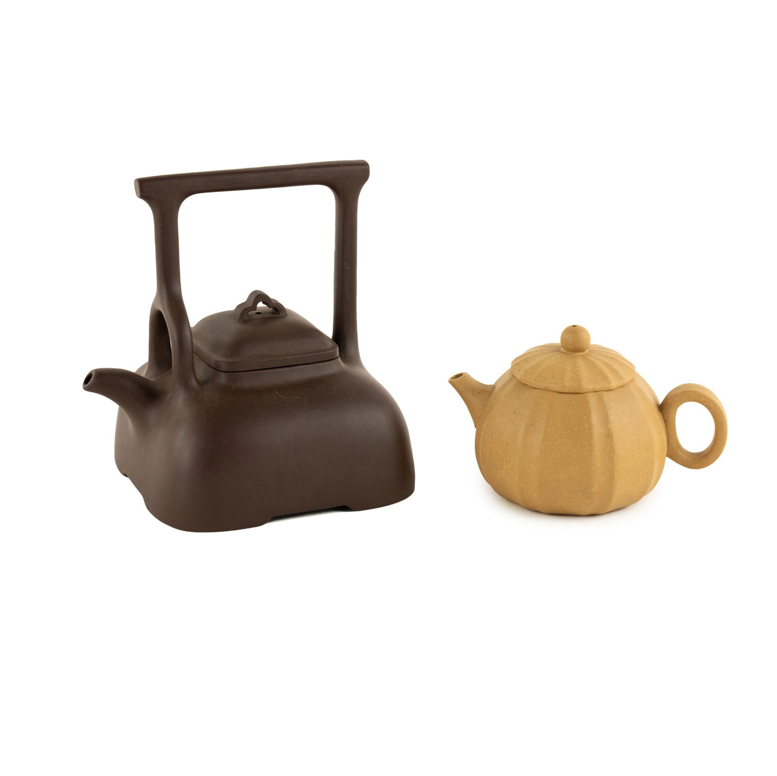 (2) Chinese Yixing Zisha Clay Teapots (1 of 12)
