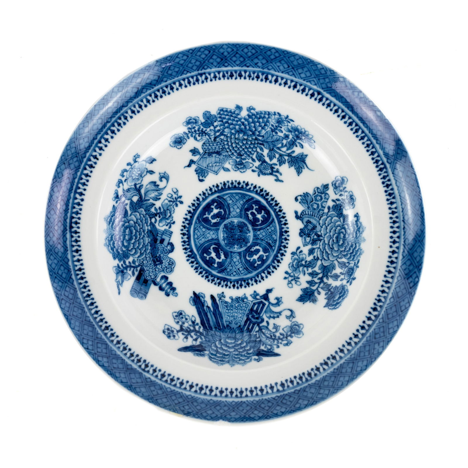 19th C Fitzhugh Blue Armorial Chinese Export Plate (1 of 10)
