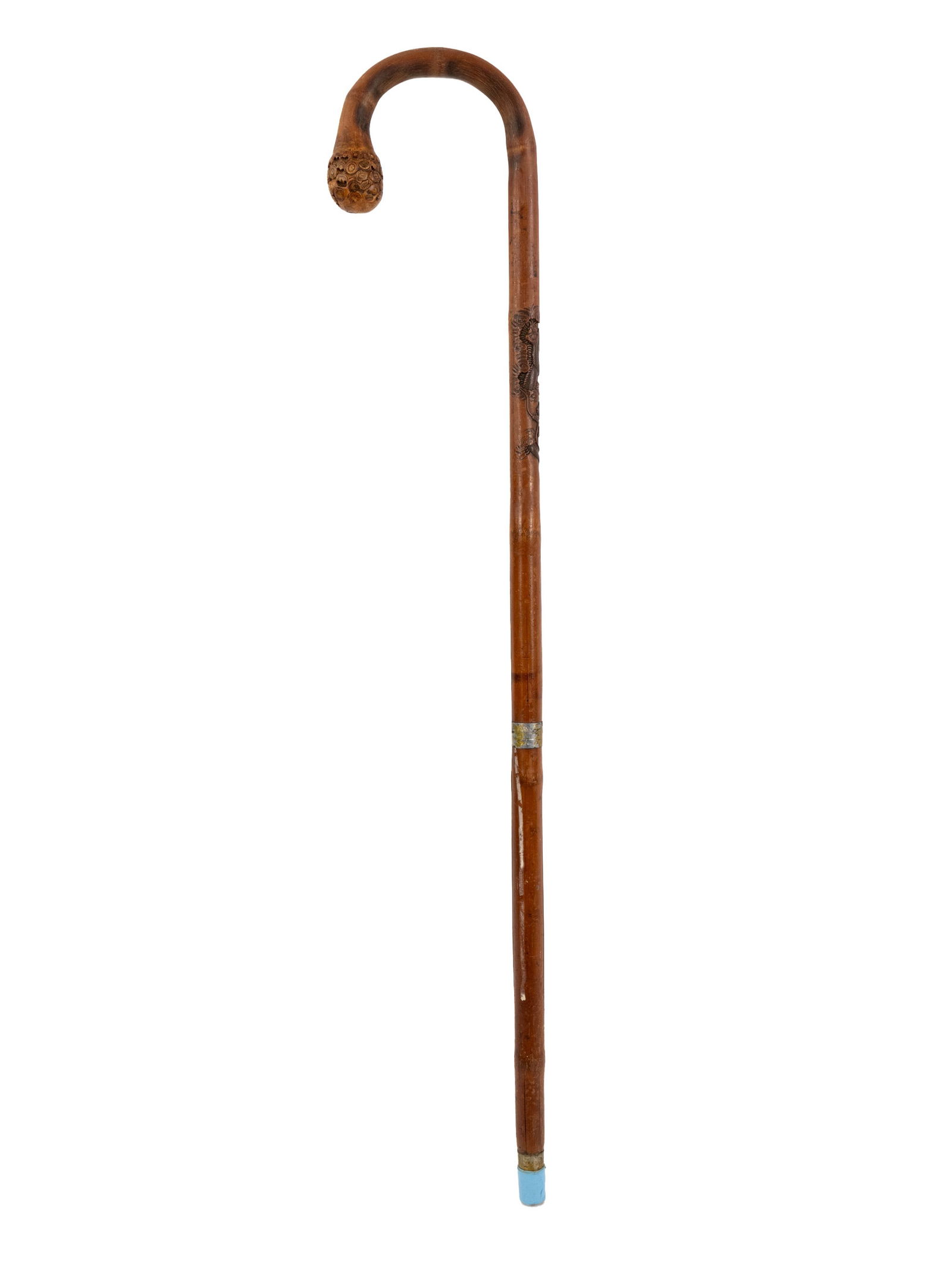 19th C Japanese Bentwood Knob Walking Stick (1 of 11)