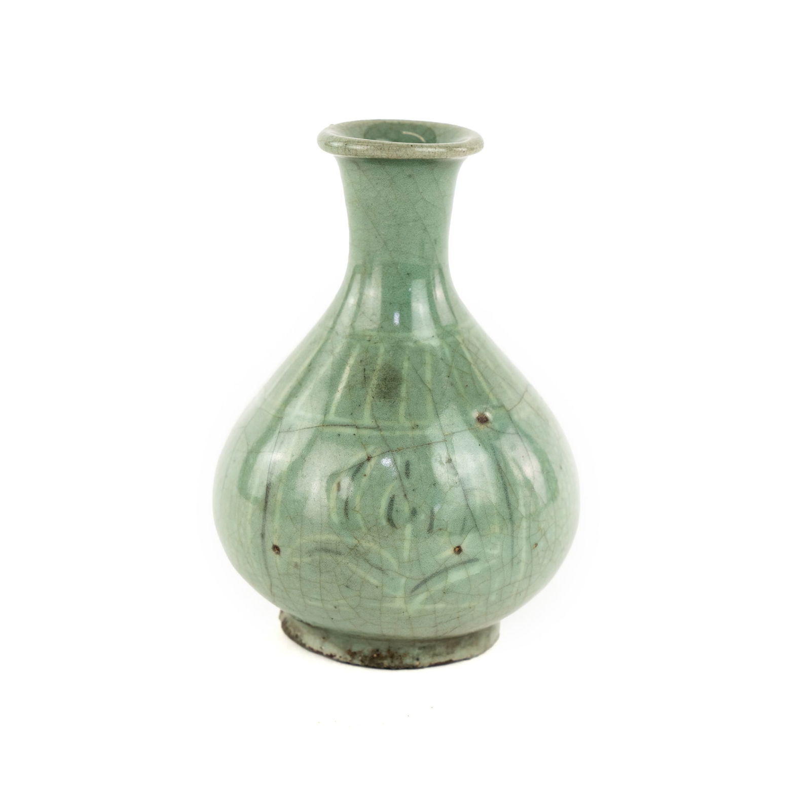 Chinese Longquan Celadon Bottle Vase (1 of 7)
