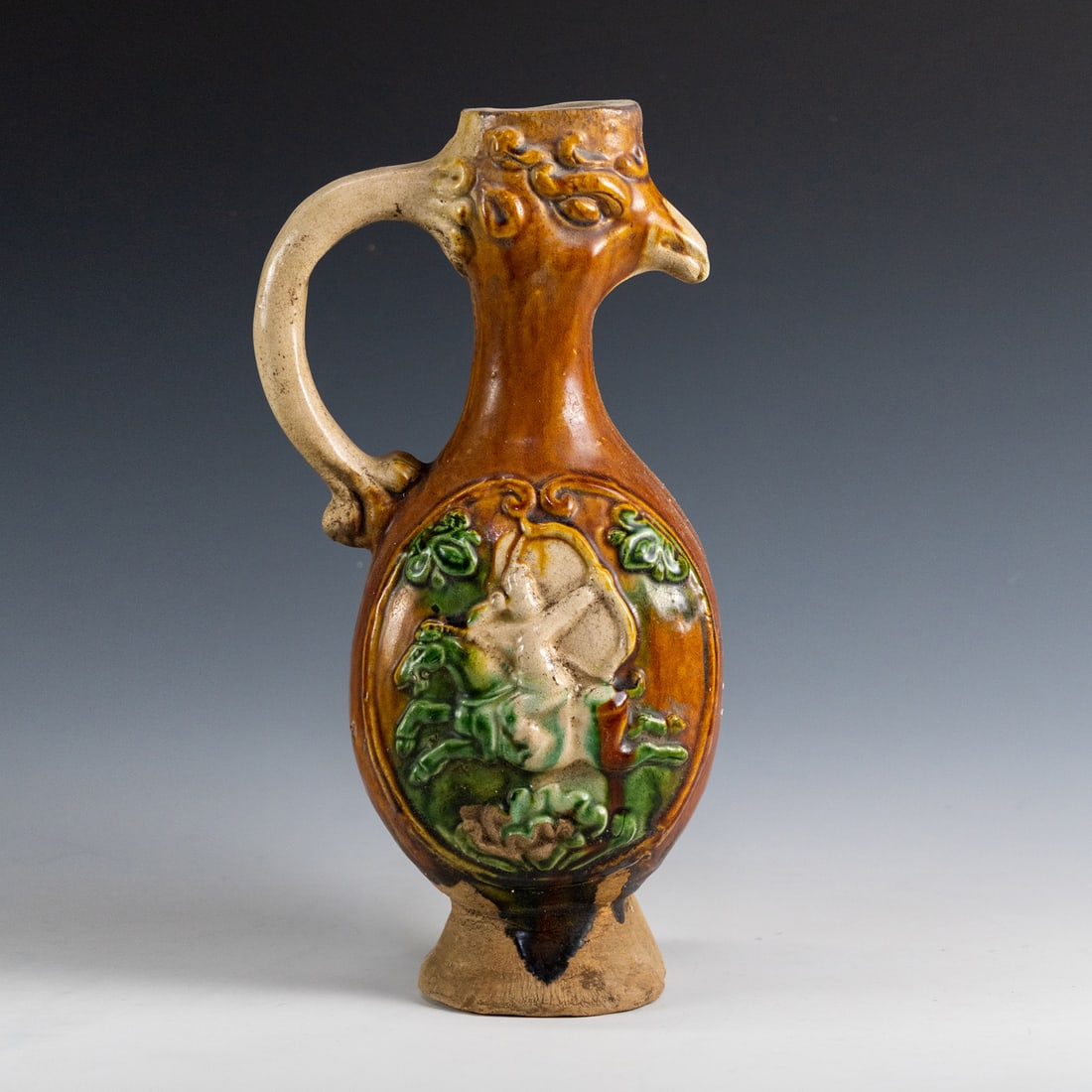 Chinese Tang Style Sancai Pottery Phoenix Form Ewer (1 of 8)