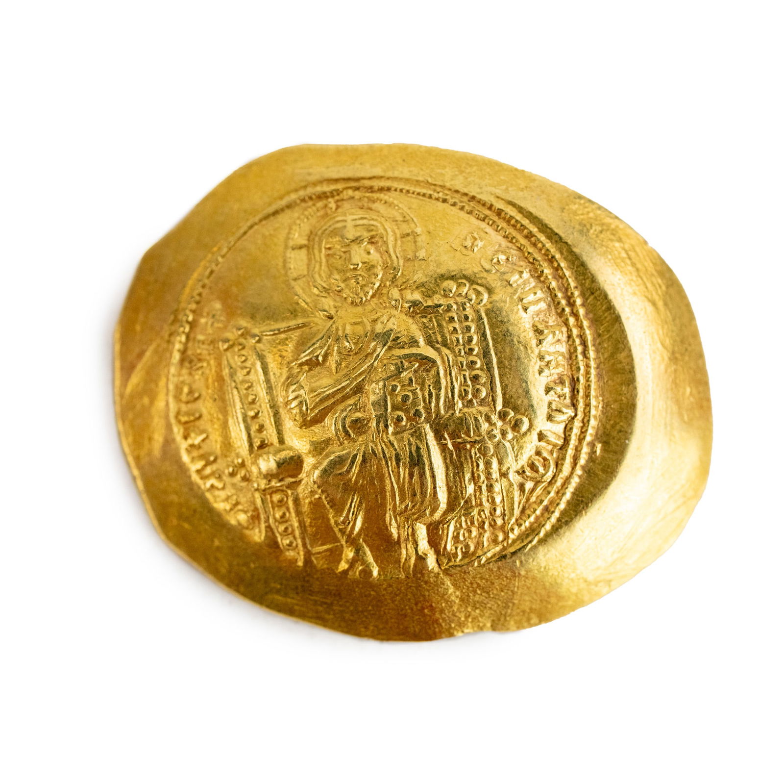 1059 Constantine Histamenon Nomisma Gold Christ Coin (1 of 4)