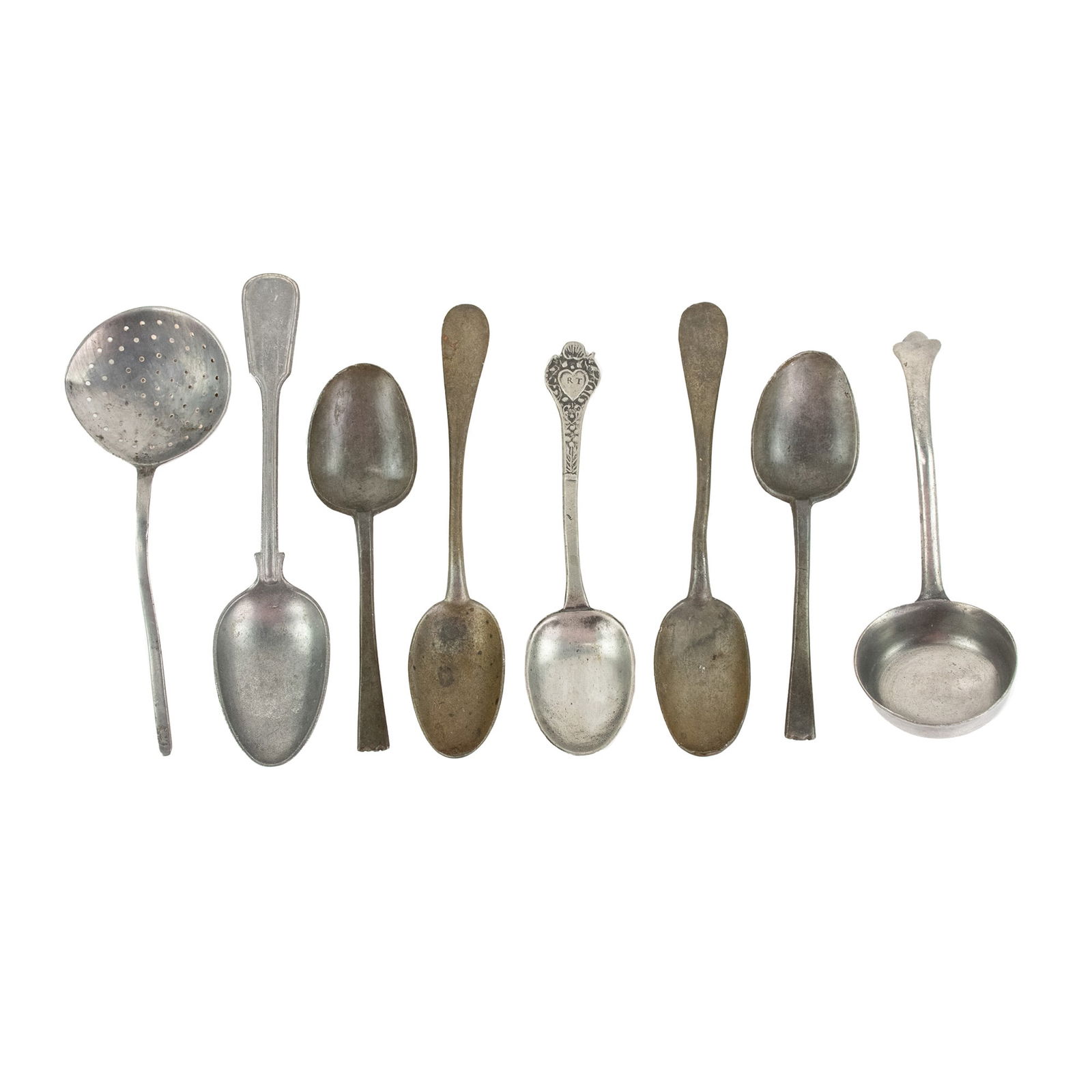 (8) Group of Pewter Spoons and Serving Ladles (1 of 19)