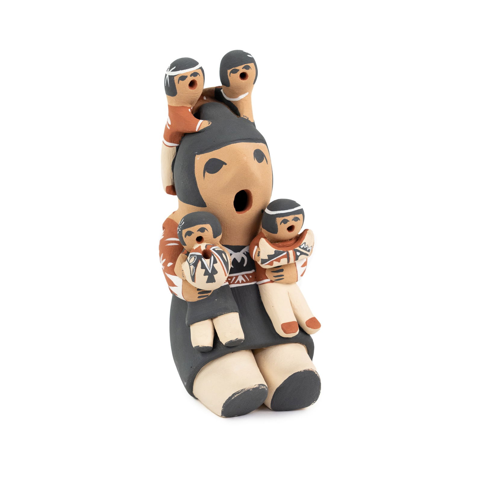 Judy Toya Cochiti Pueblo 'Grandmother' Pottery Figure (1 of 9)