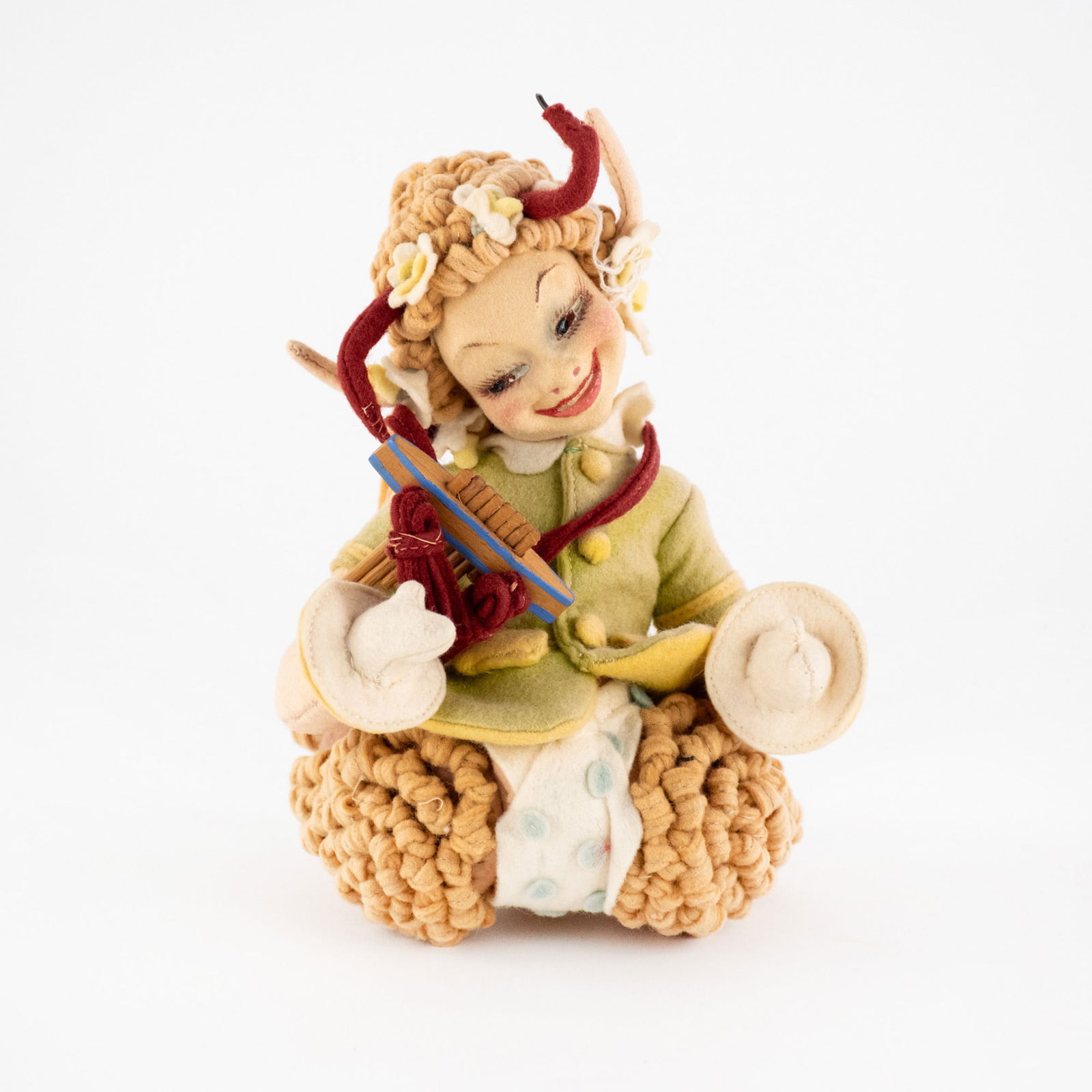 1920-30's Lenci Italian Model 203 'Pan' Felt Doll (1 of 16)