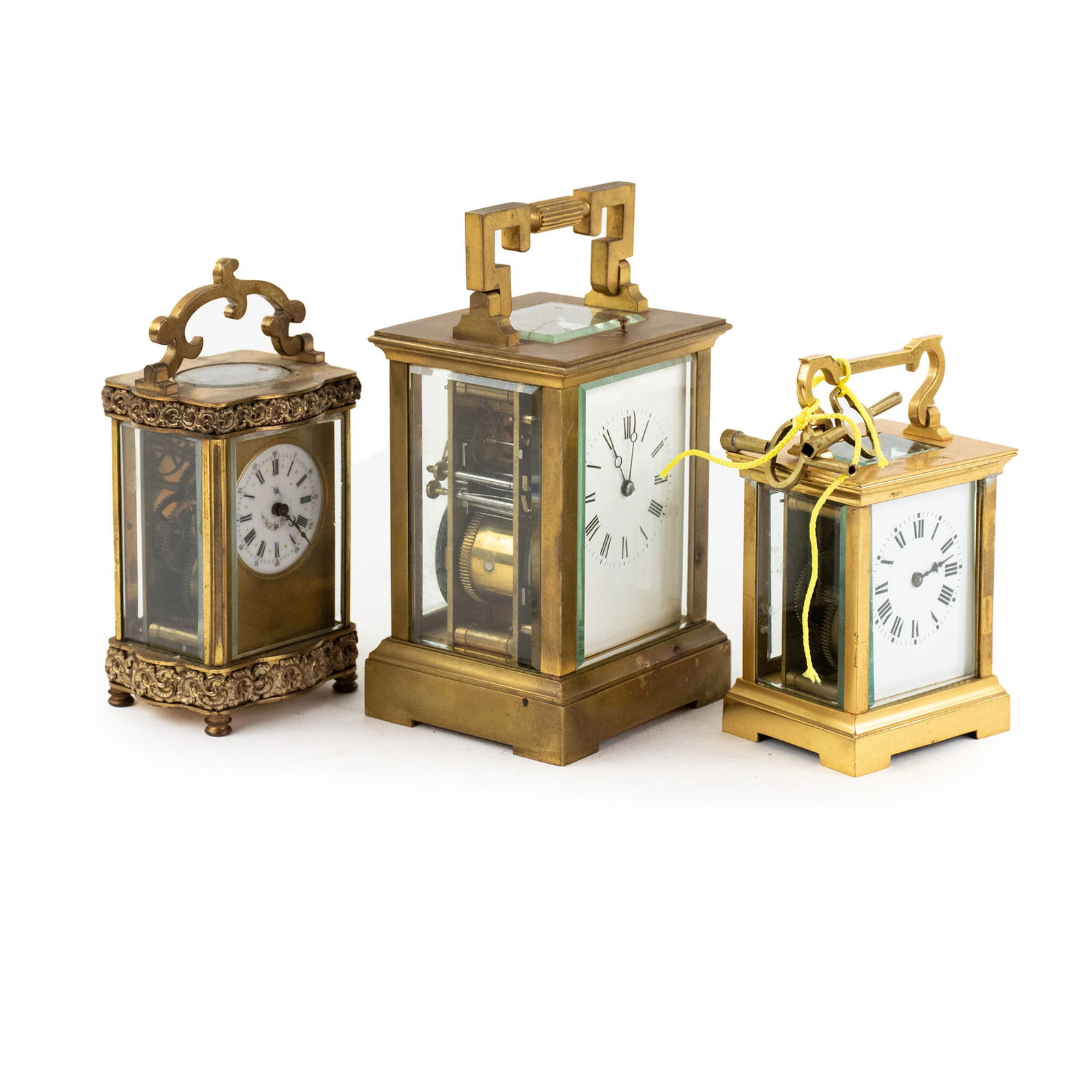 (3) French Brass Case Carriage Clocks (1 of 20)