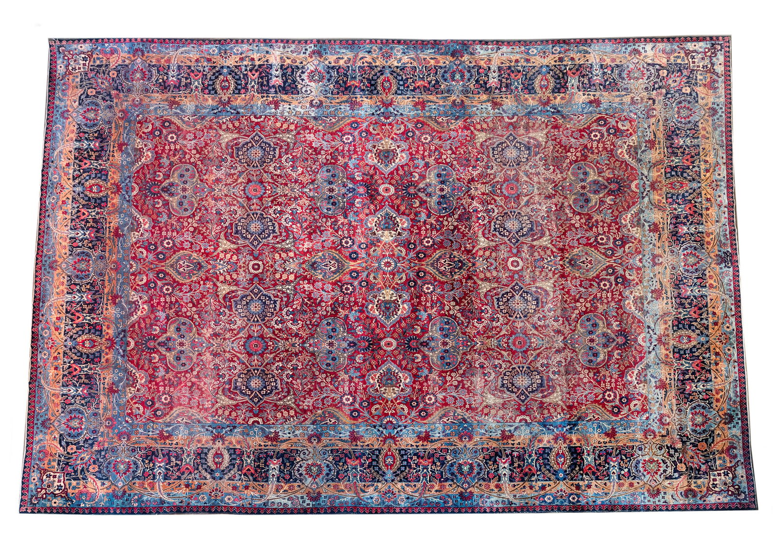 Antique 1910 Persian Yazd Kerman Rug (1 of 18)