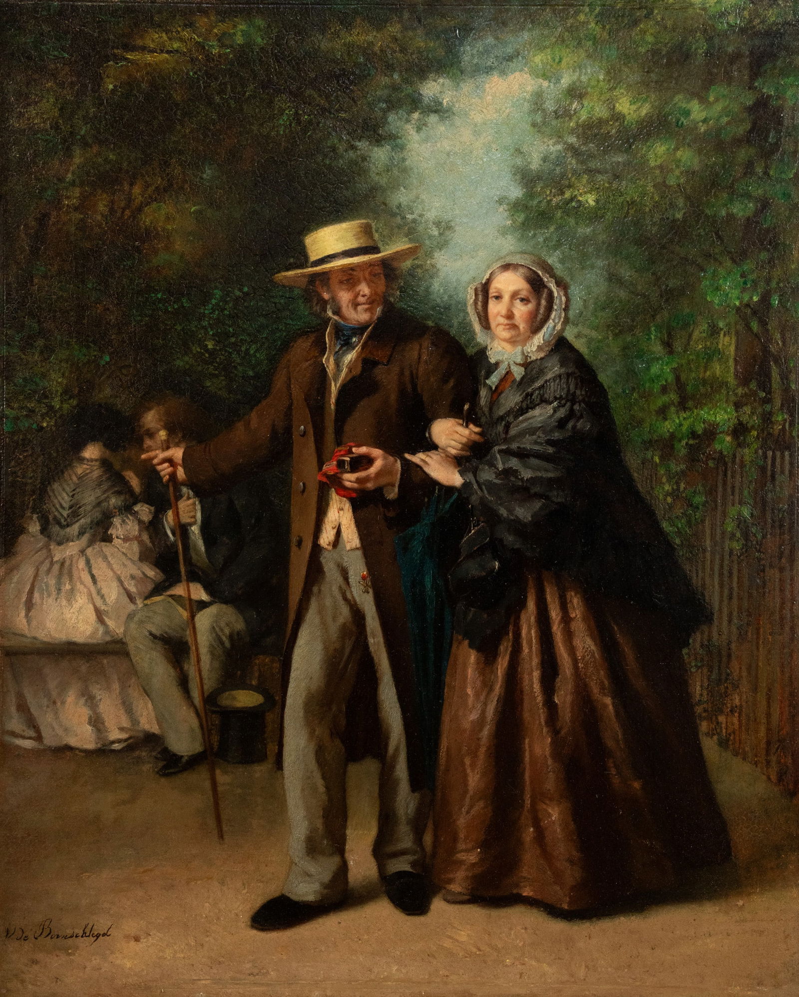 Victor de Bornschlegel 'A Lasting Affection' O/B (1 of 11)