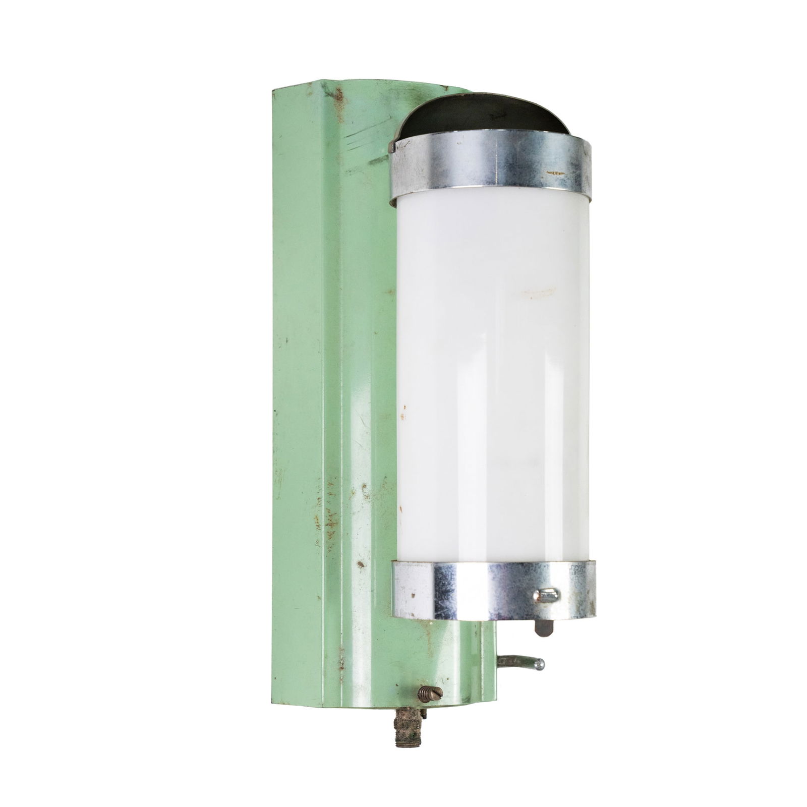 Art Deco Milk Glass Gas Wall Sconce (1 of 9)