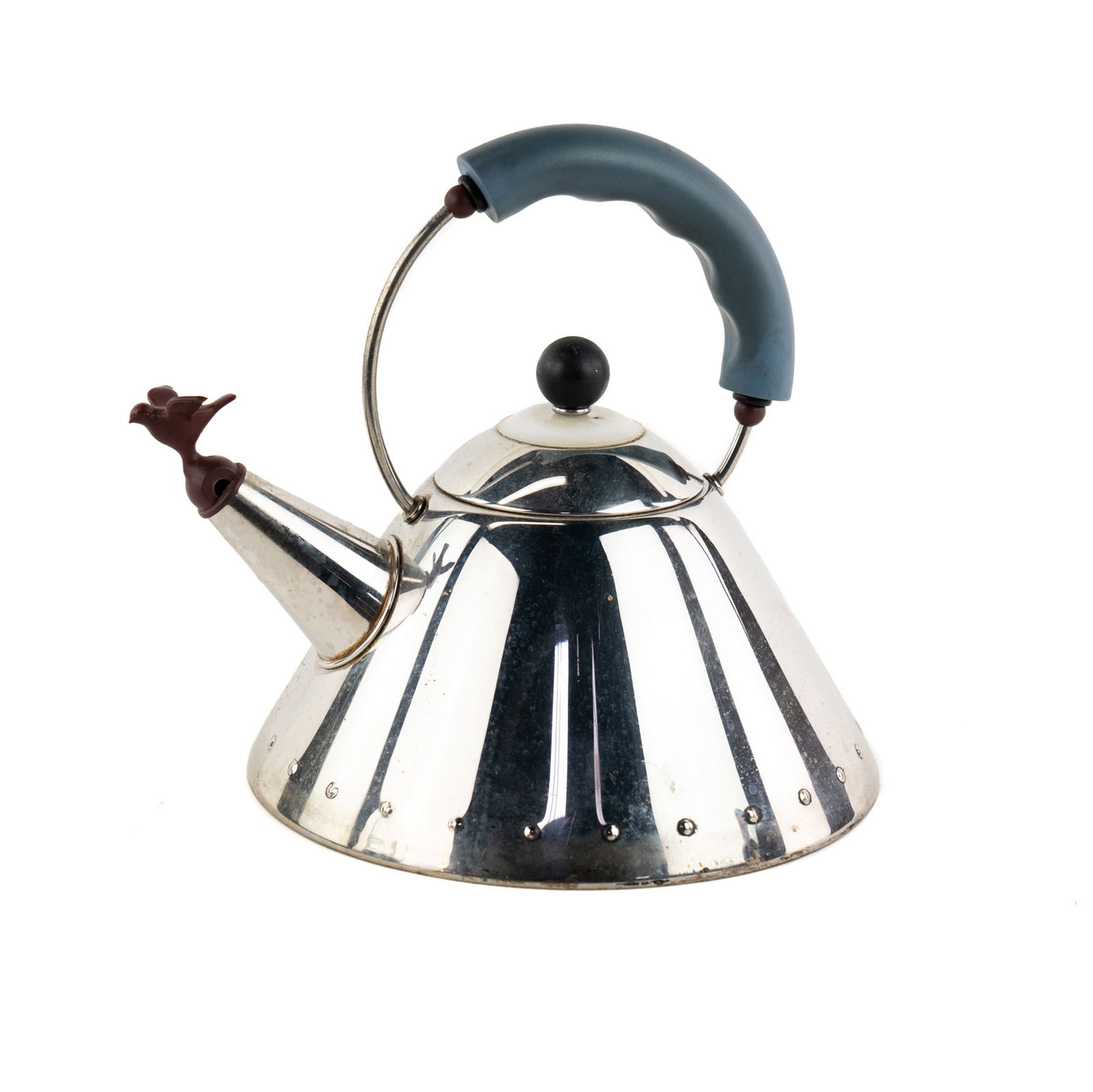 Alessi 9093 Red Bird Whistle Stainless Tea Kettle (1 of 9)