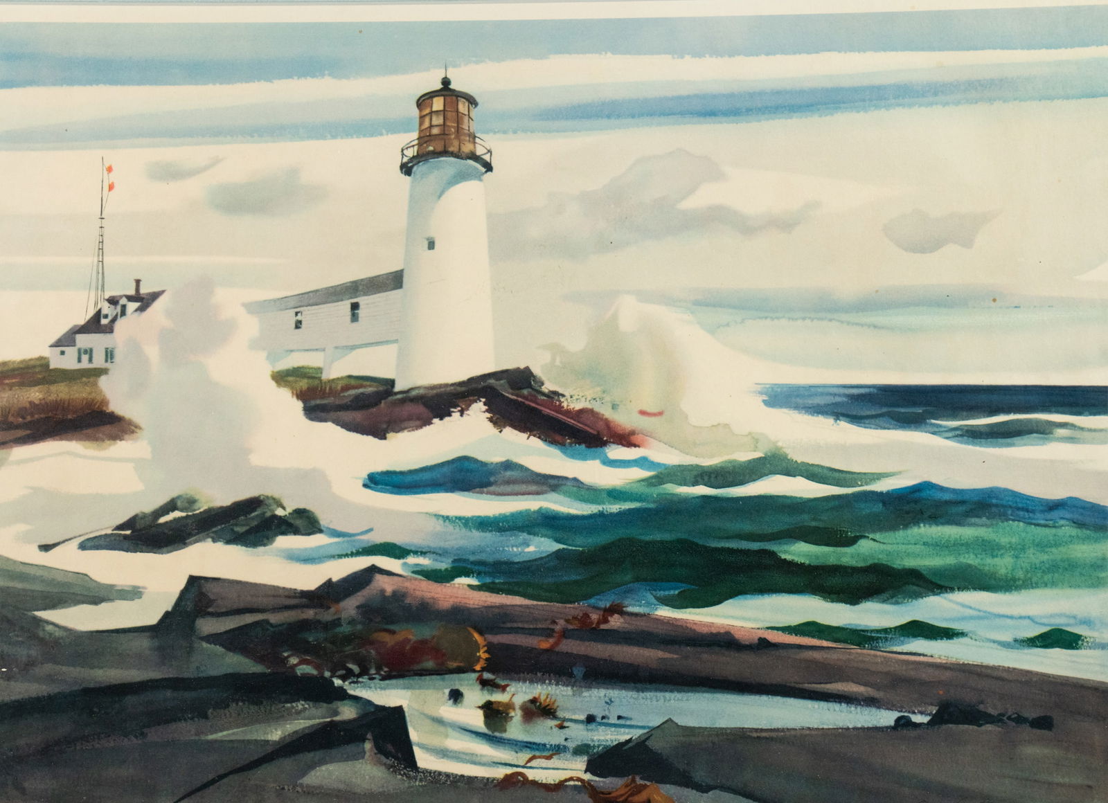 Andrew Wyeth 'Lighthouse' Signed Lithograph (1 of 12)