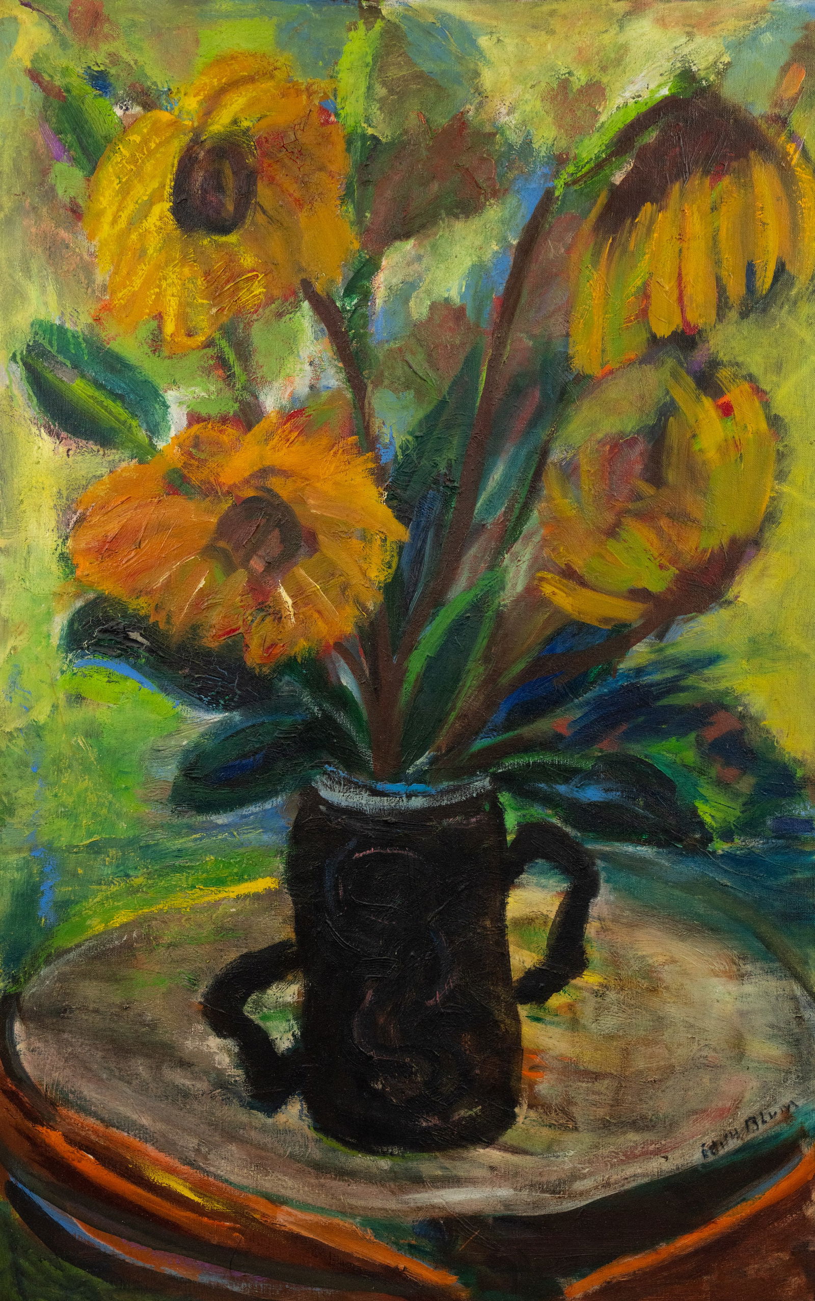 Edith C. Blum Signed O/C Still Life Painting (1 of 13)