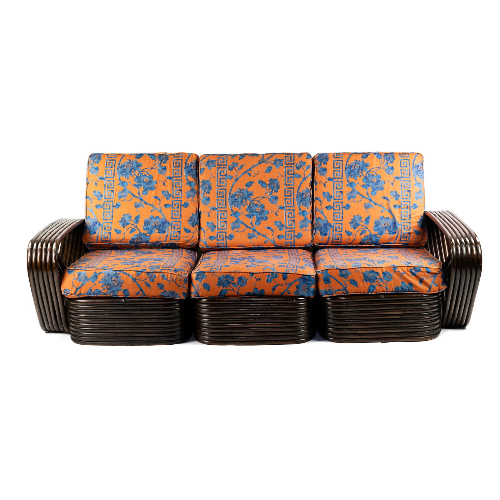 Paul Frankl Six-Strand Chocolate Pretzel 3 Seat Sofa (1 of 20)