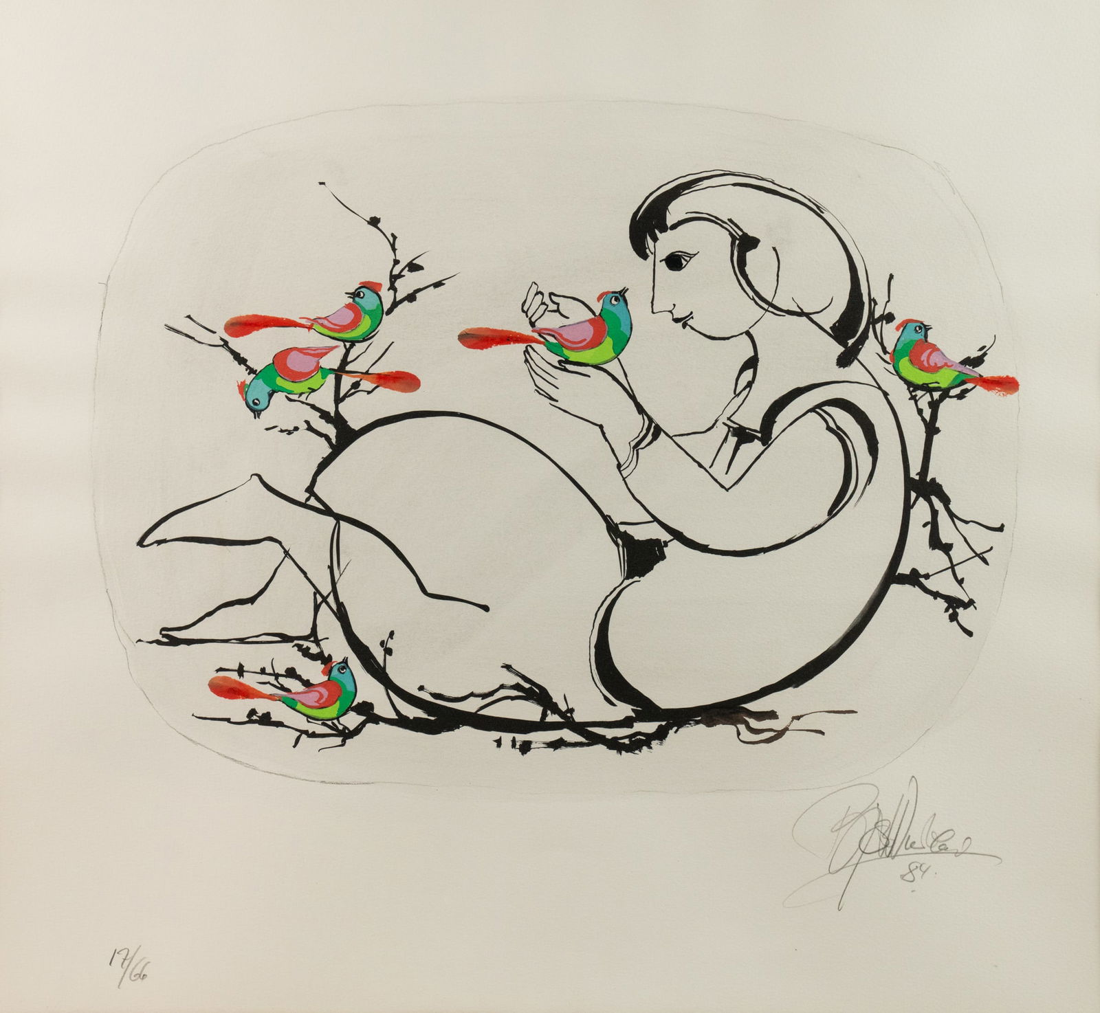 1984 Bjorn Wiinblad Signed Lithograph (1 of 11)
