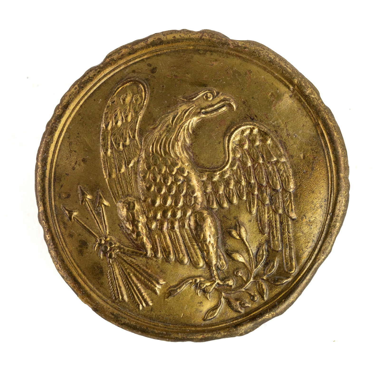 US Civil War Union Brass Eagle Breast Plate (1 of 5)