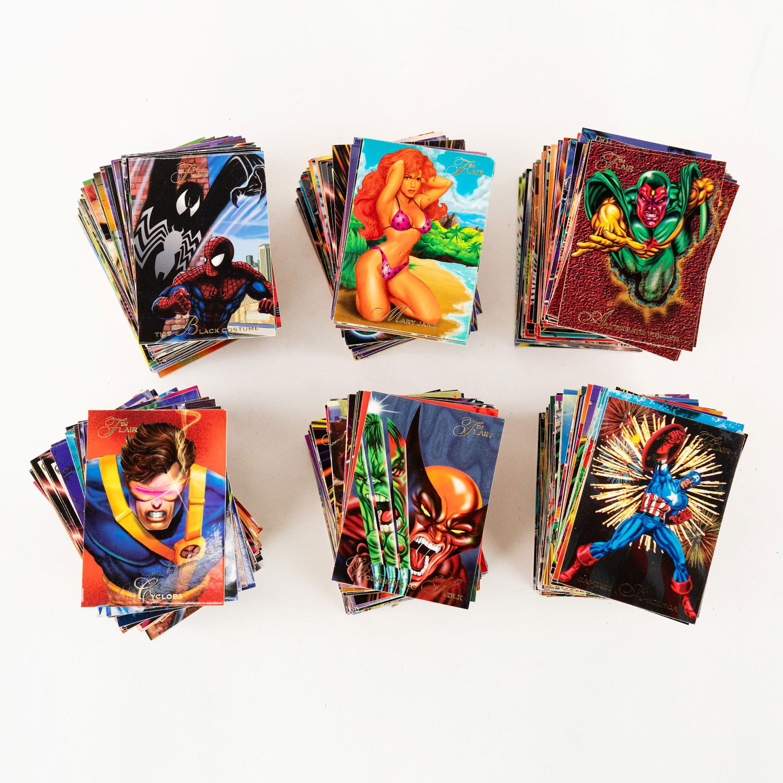 Collection of 1994 Marvel Flair Trading Cards (1 of 4)