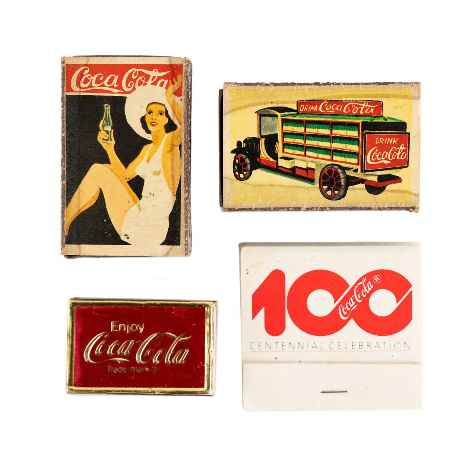 (4) Coca-Cola Memorabilia Matchbooks incl. Centennial (1 of 7)