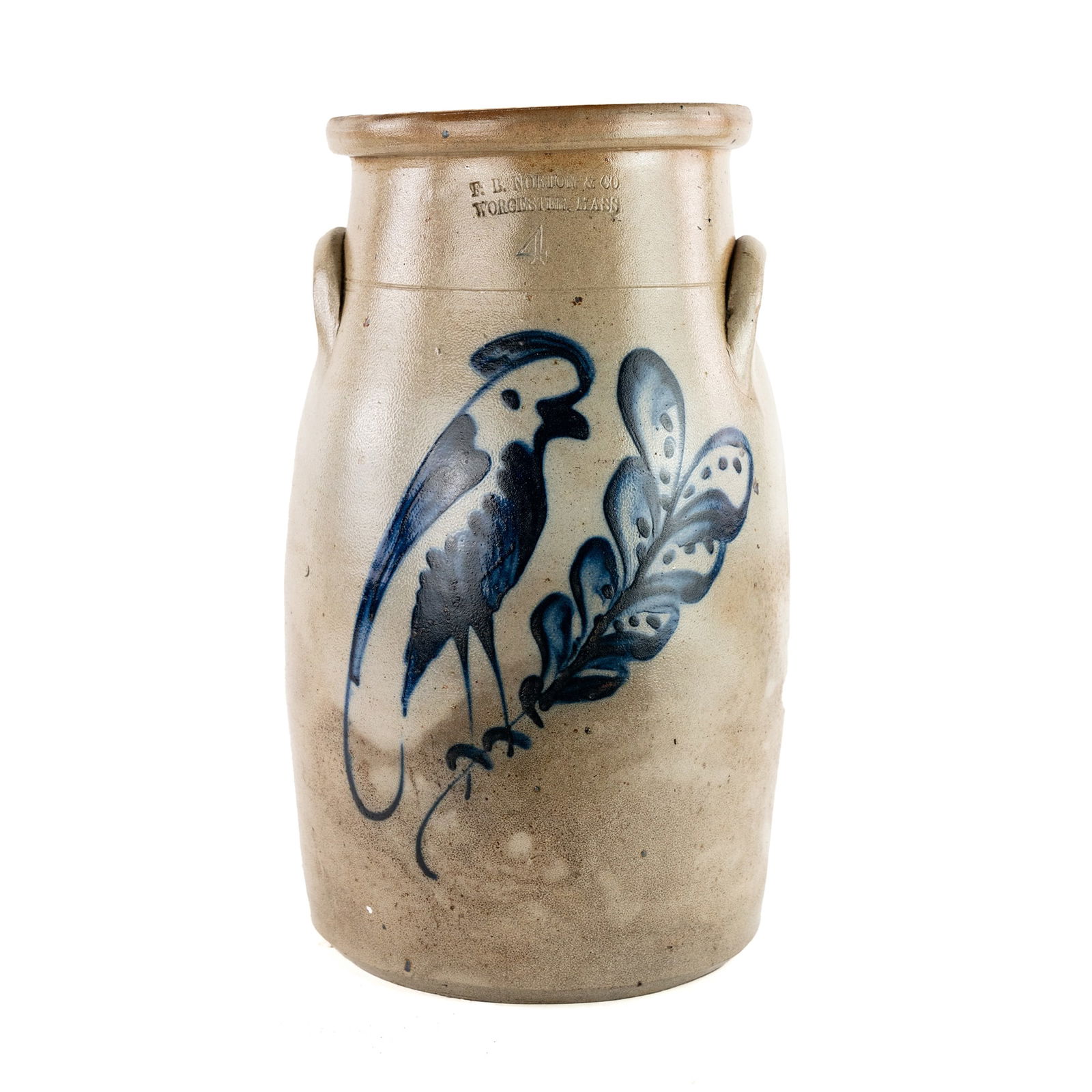 F.B. Norton & Co. 4-Gallon Salt Glazed Stoneware Churn (1 of 7)