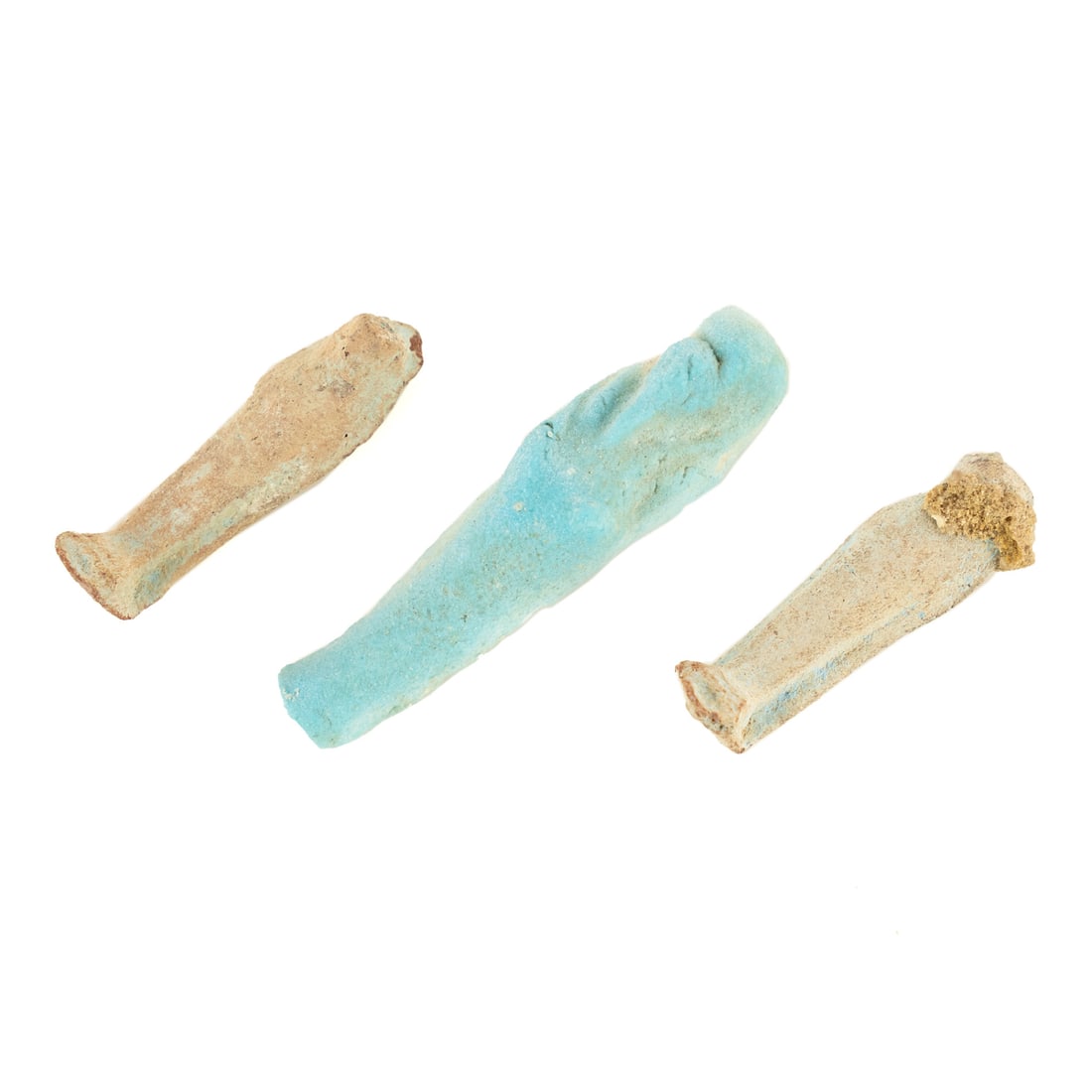 (3) Group of Miniature Egyptian Faience Ushabti (1 of 6)
