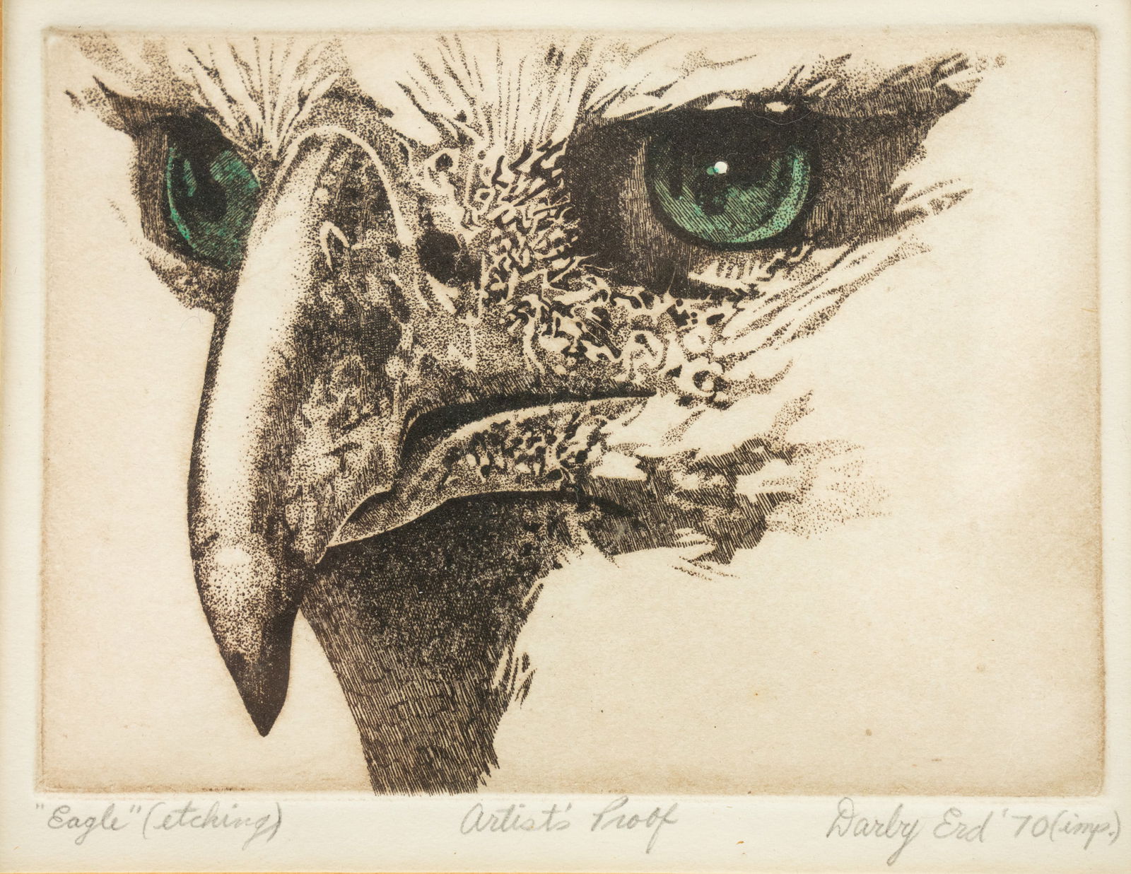 Darby Erd Eagle Artist Proof Etching (1 of 6)