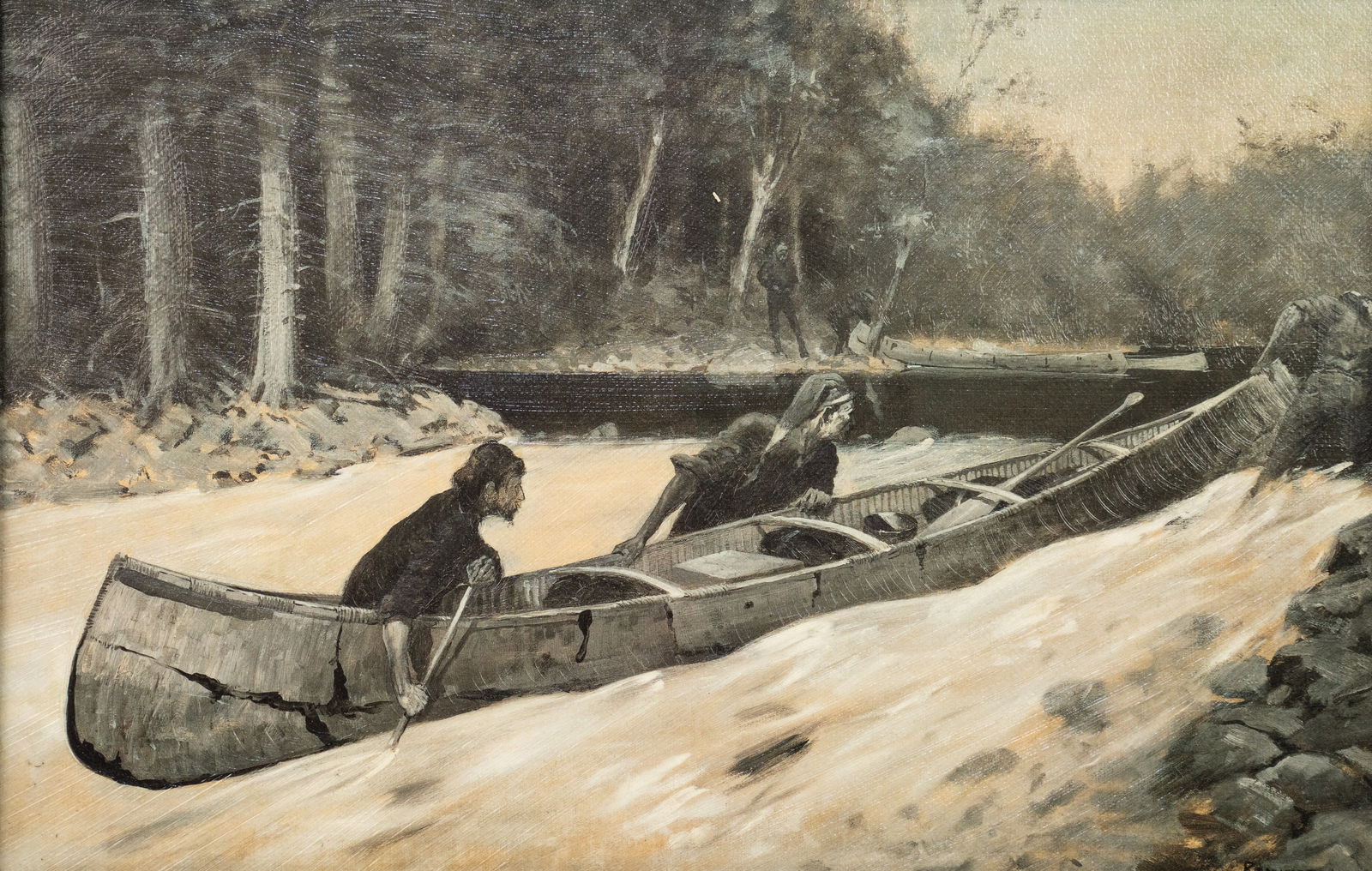 F. Remington 'In a Stiff Current' Giclee Print (1 of 10)