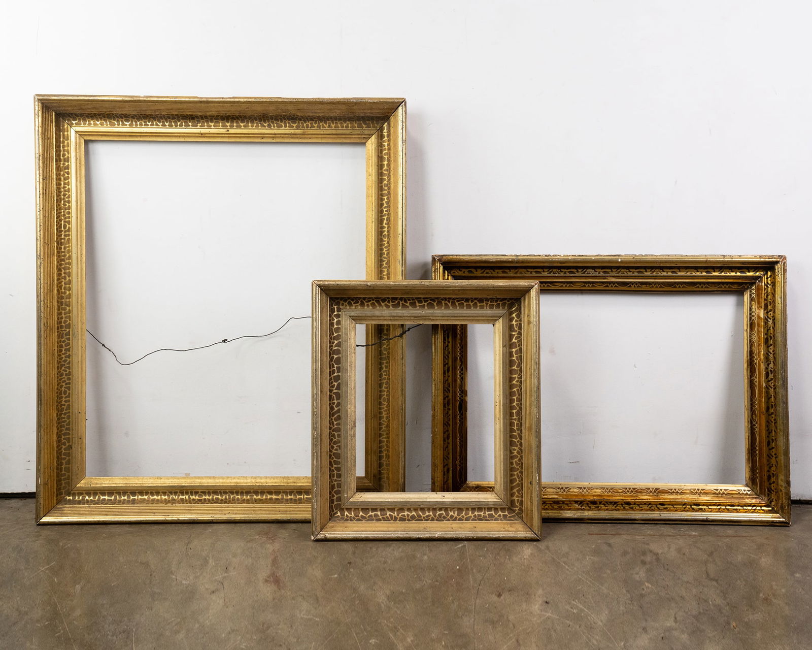 (3) Group of Antique Gilt Cove Frames (1 of 10)