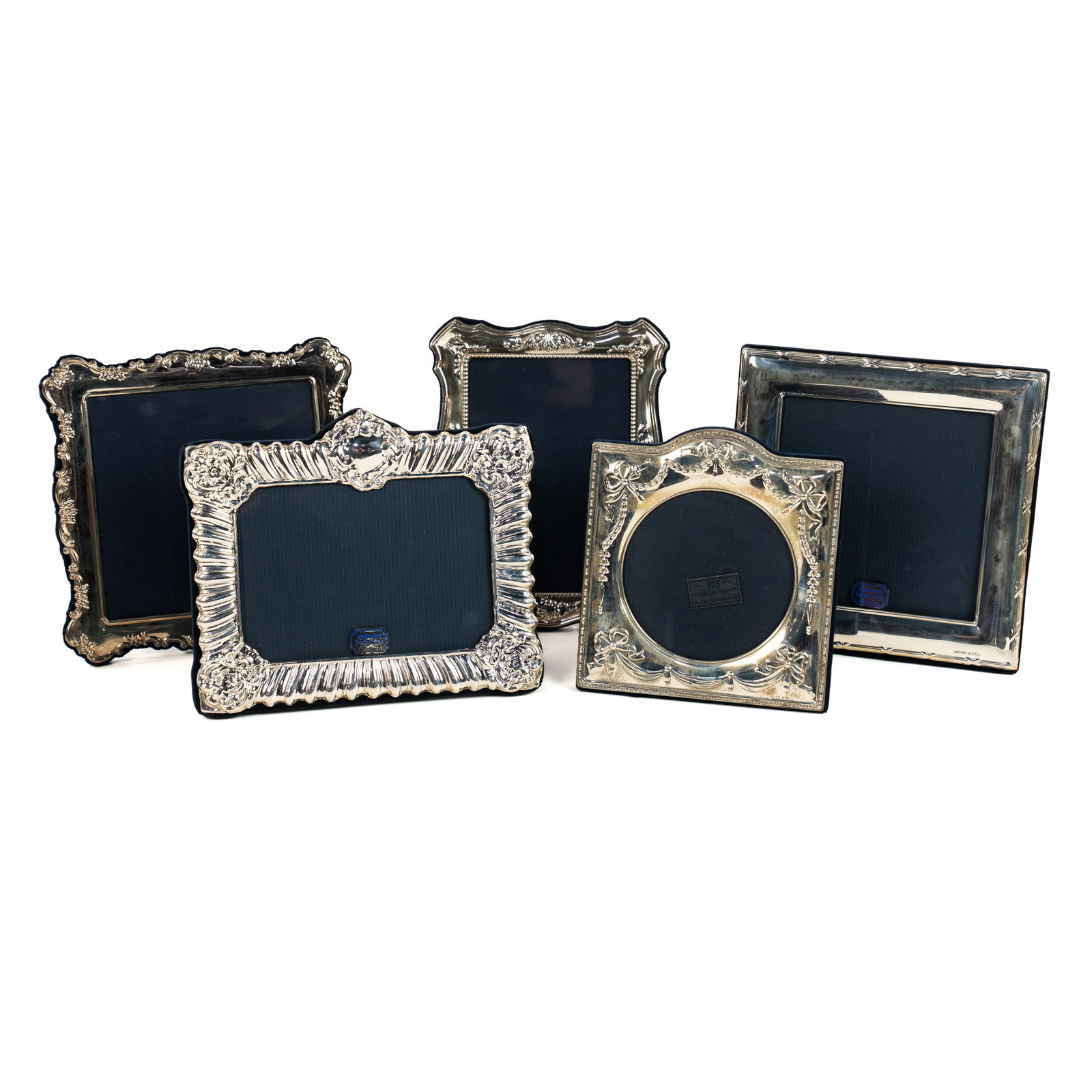 (5) Group of Sterling Silver Frames incl Carrs (1 of 8)