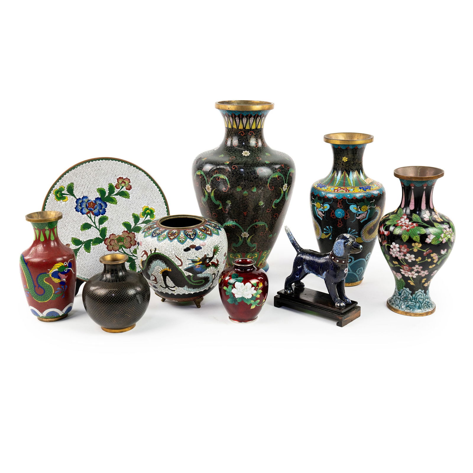 (9) Group of Assorted Cloisonne Smalls (1 of 20)