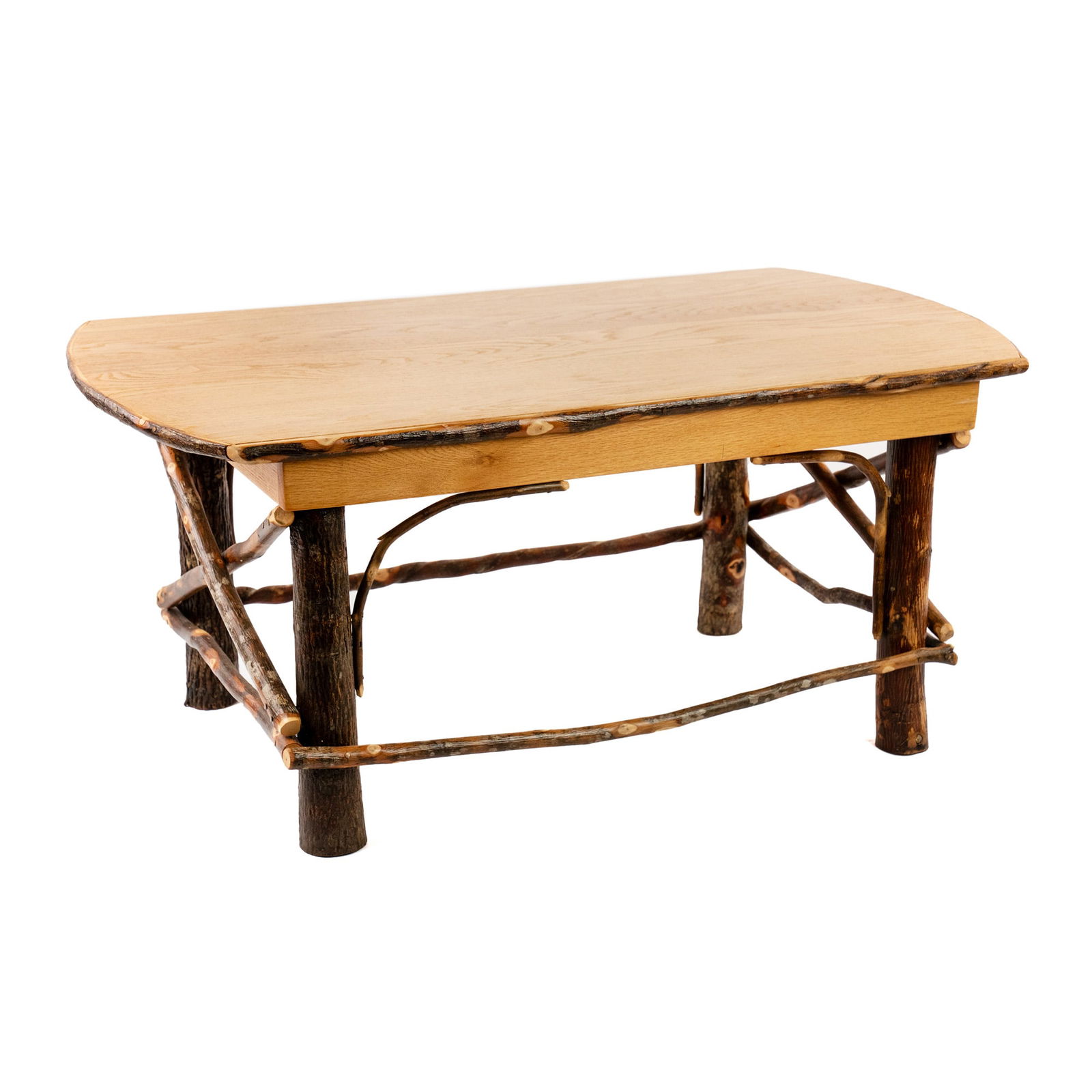 A&L Furniture Co. Amish Hickory & Oak Coffee Table (1 of 9)