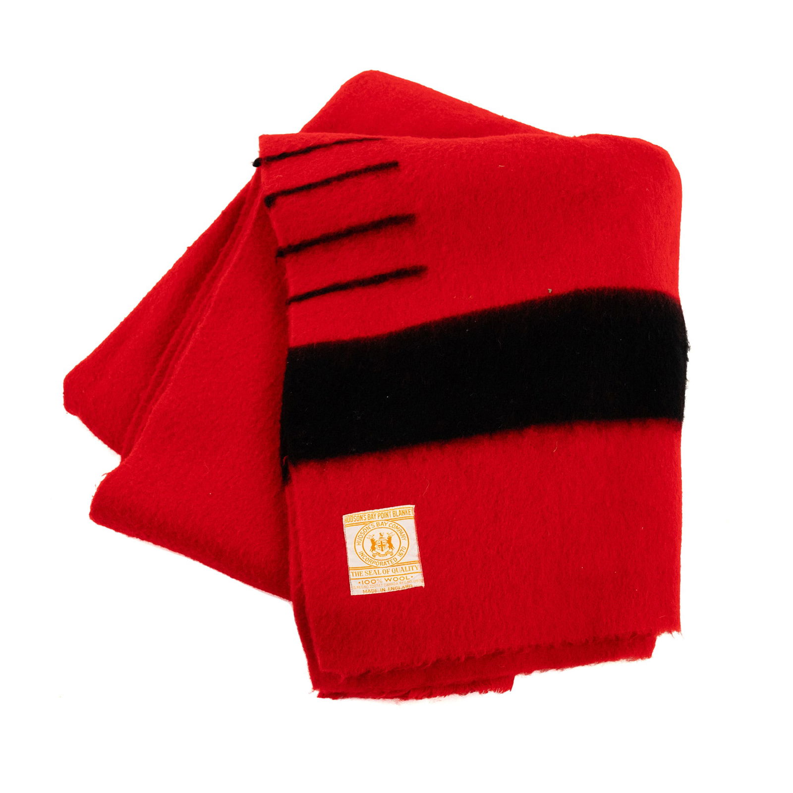 Hudson's Bay Company Four Point Red Wool Blanket (1 of 4)