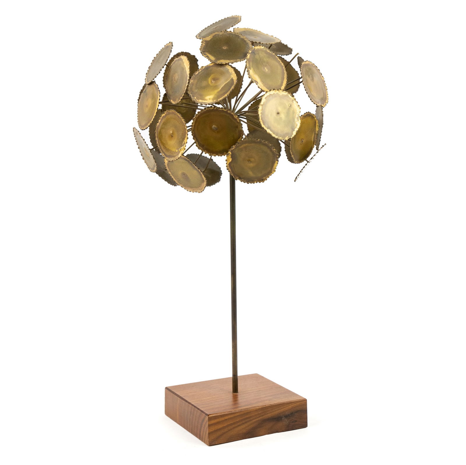 After Curtis Jere MCM Brass Brutalist Tree Sculpture (1 of 5)