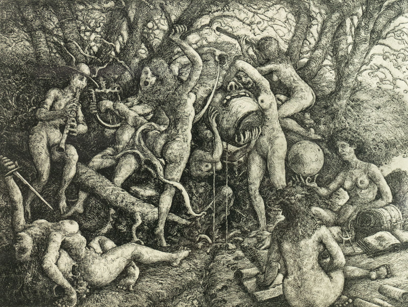 Grant Silverstein 'A Convocation of Muses...' Etching (1 of 10)