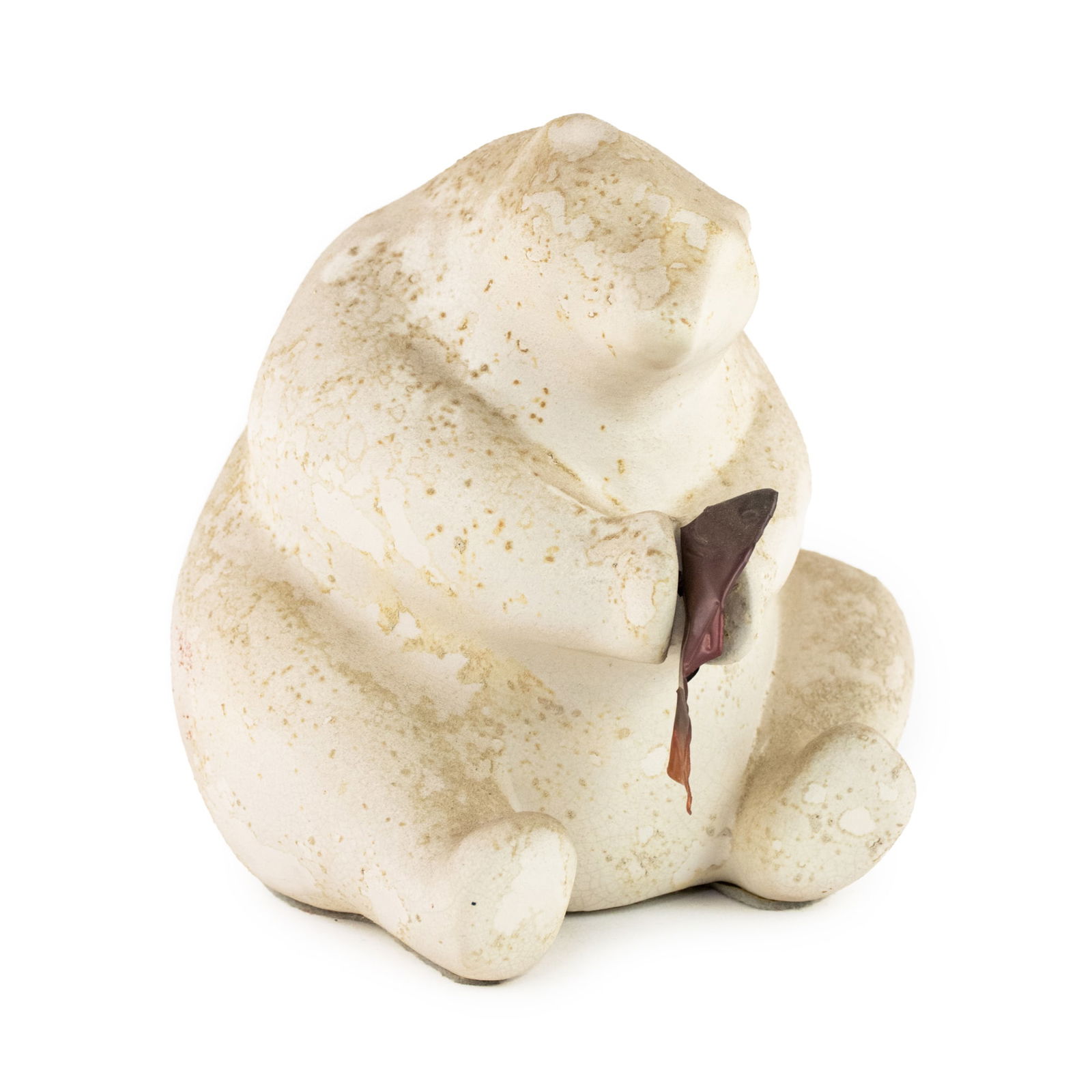 Evans Designs Polar Bear with Fish Sculpture Signed (1 of 6)