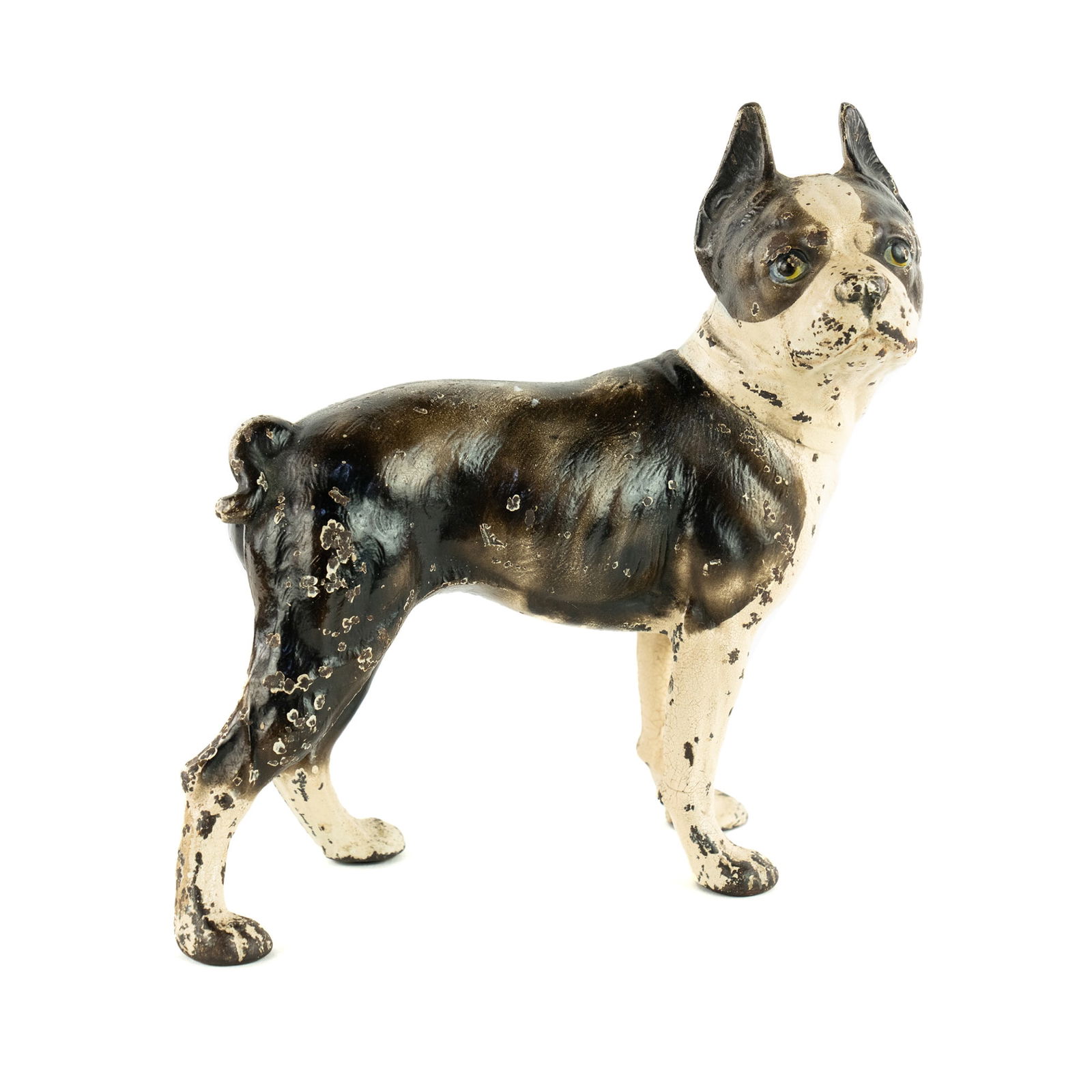 Vintage Hubley Boston Terrier Cast Iron Door Stop (1 of 8)