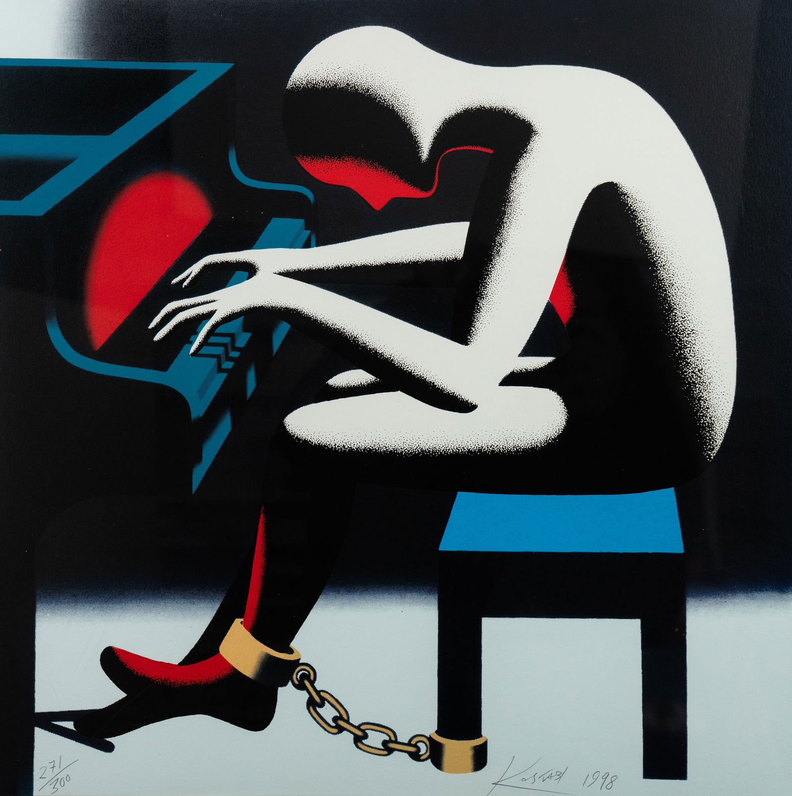 Mark Kostabi 'I Did it Steinway' Screenprint Signed (1 of 10)