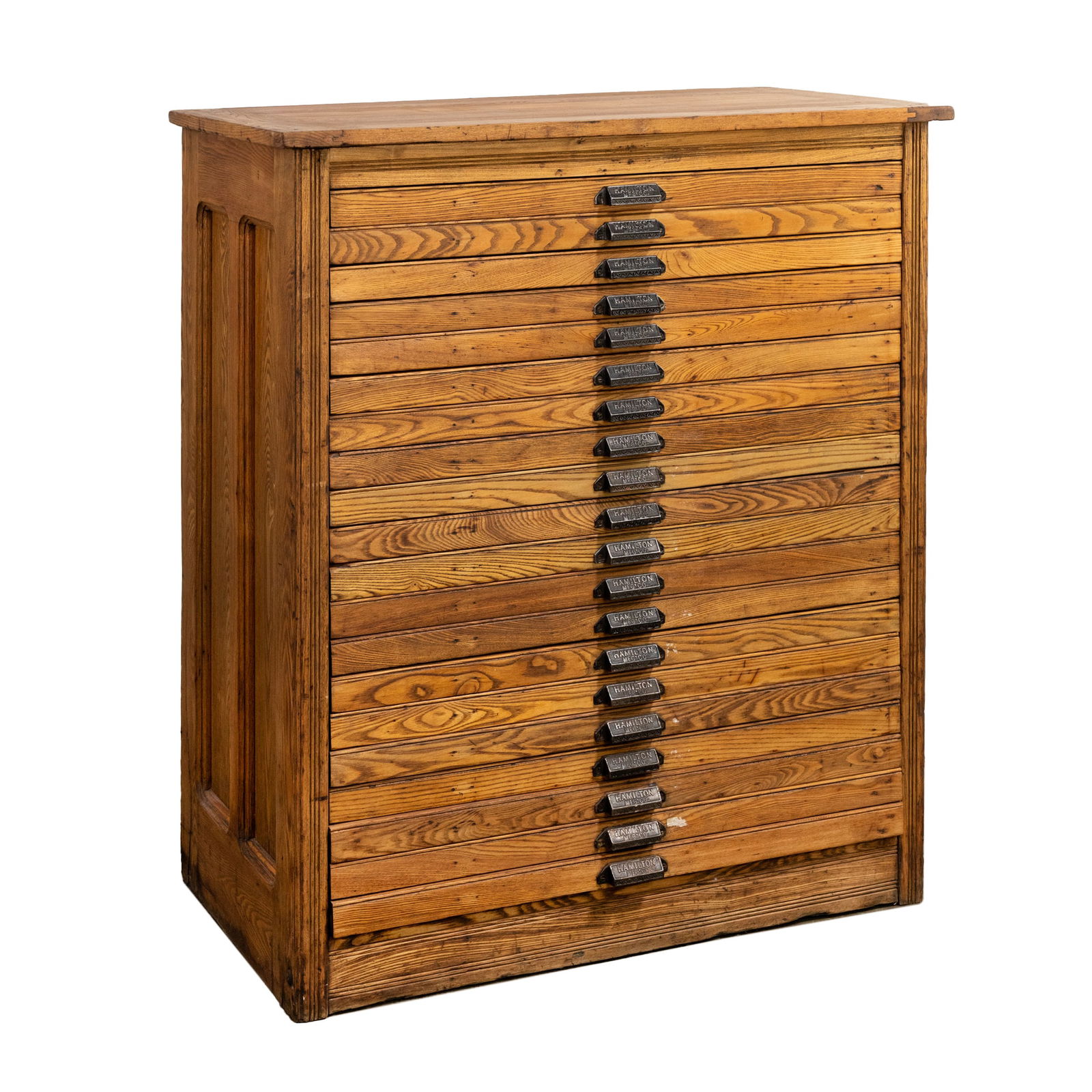 Hamilton Oak 20 Drawer Printers Cabinet (1 of 11)
