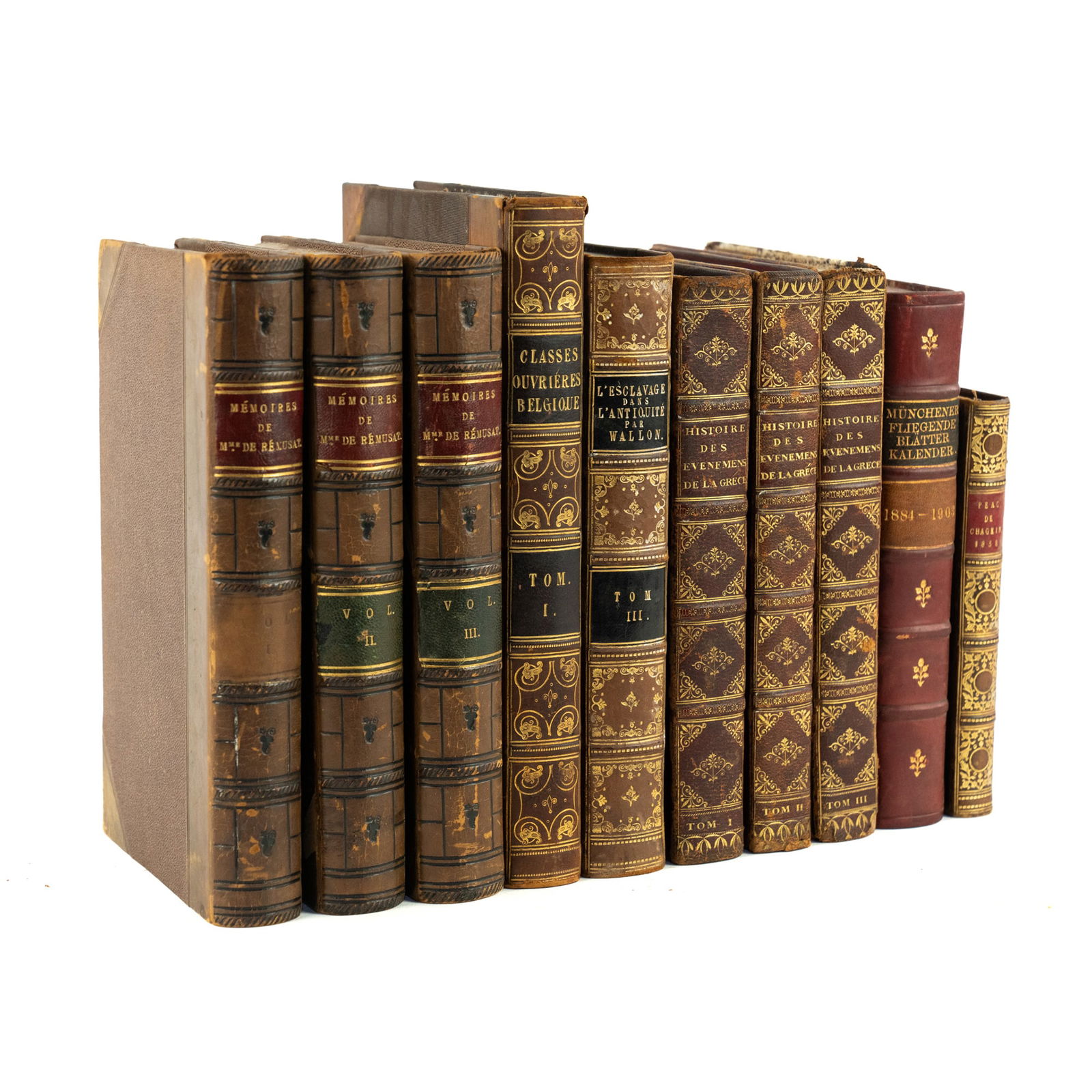 (10) Group of Leatherbound Historical Books (1 of 10)